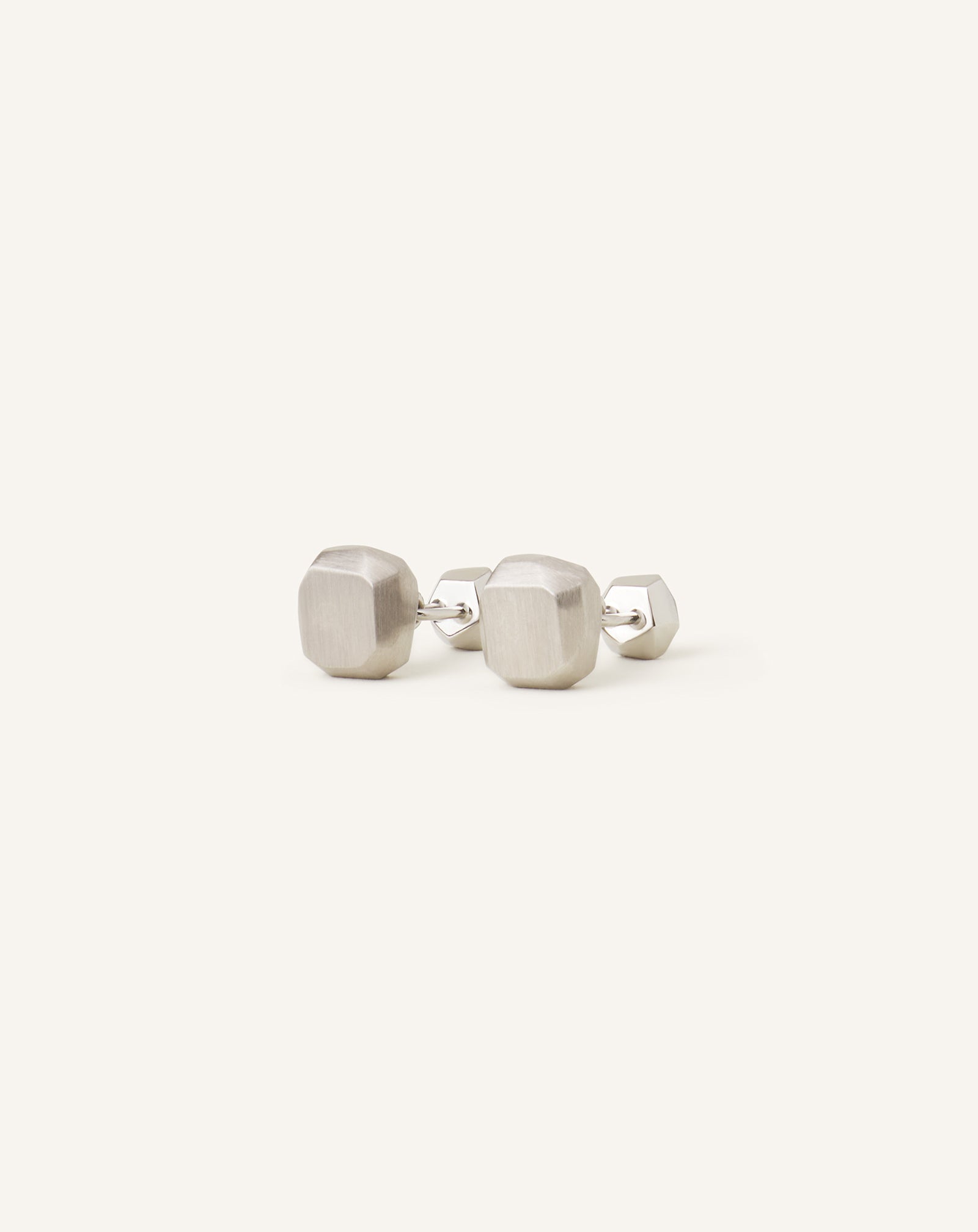 SILVER ROCKS CUFFLINKS