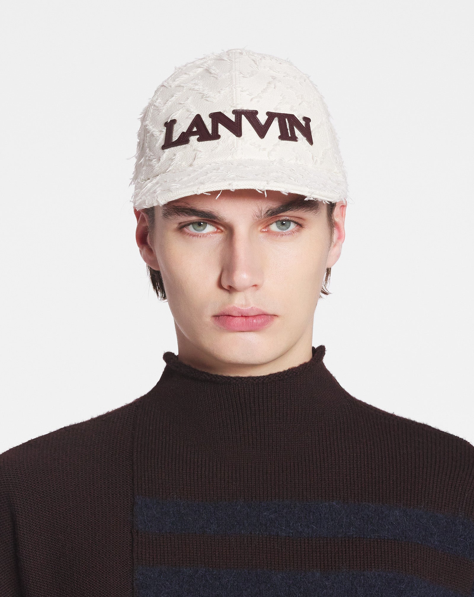HERRINGBONE MOTIF LANVIN CAP