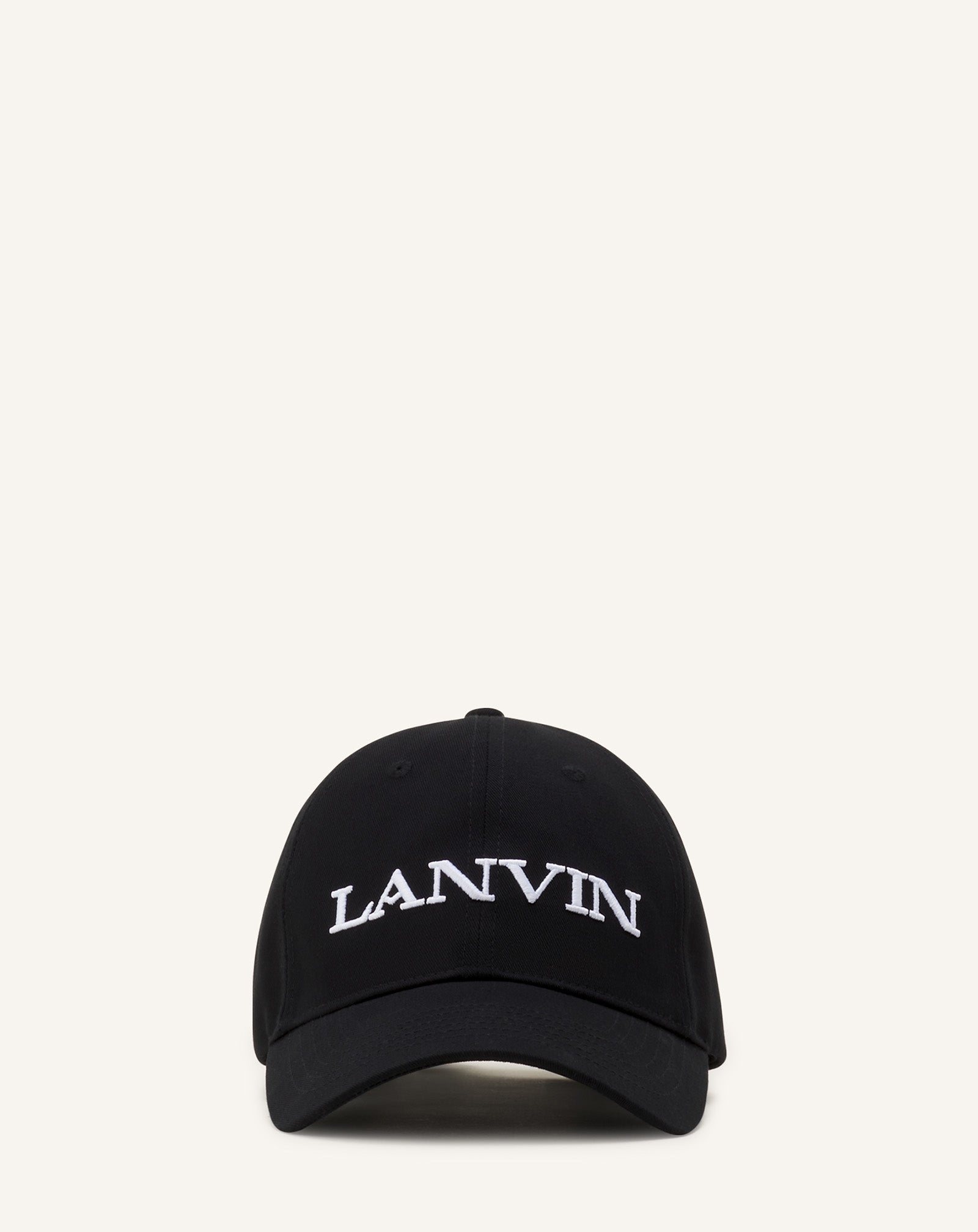 BLACK LANVIN COTTON CAP