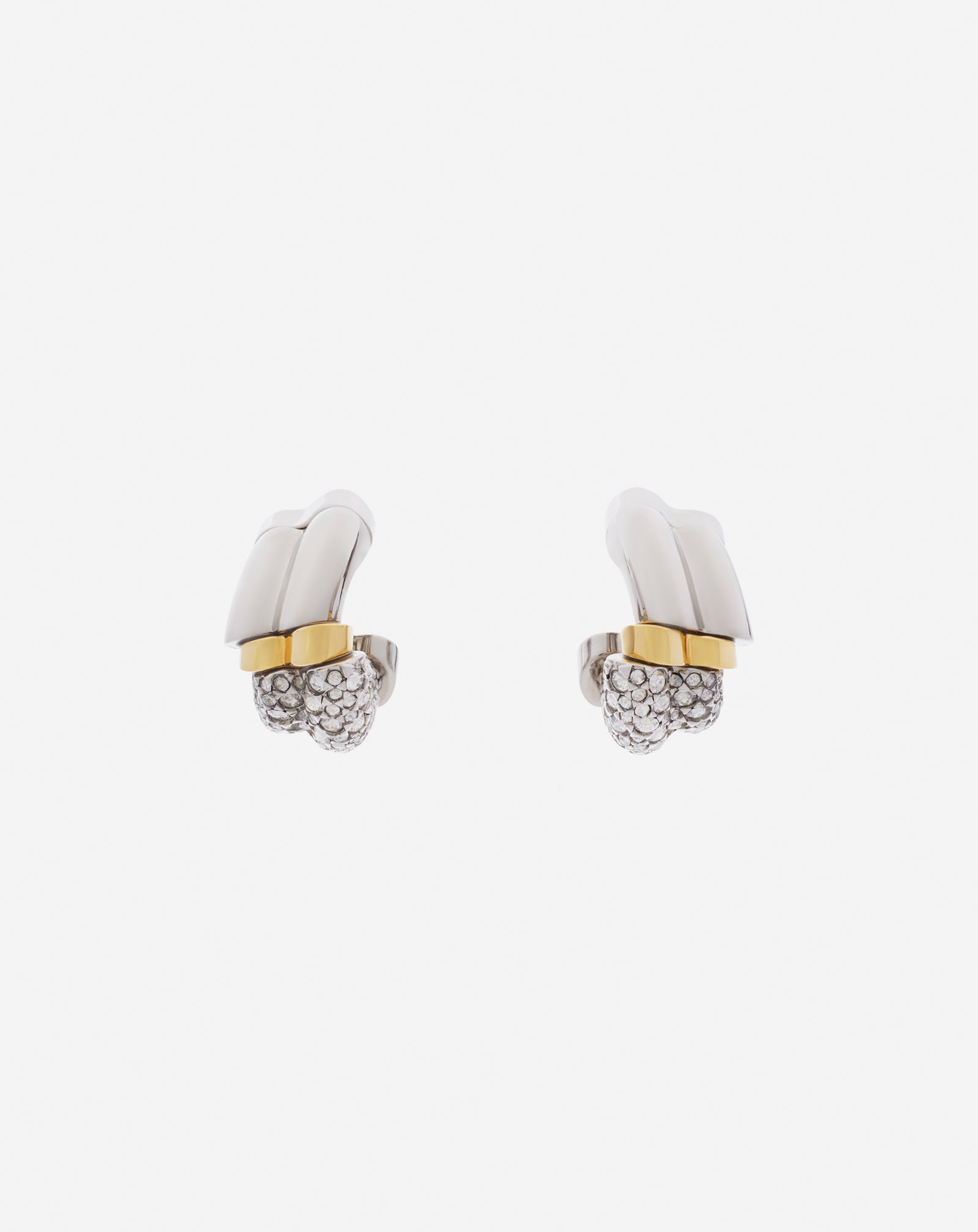 SÉQUENCE WAVE RHINESTONE EARRINGS
