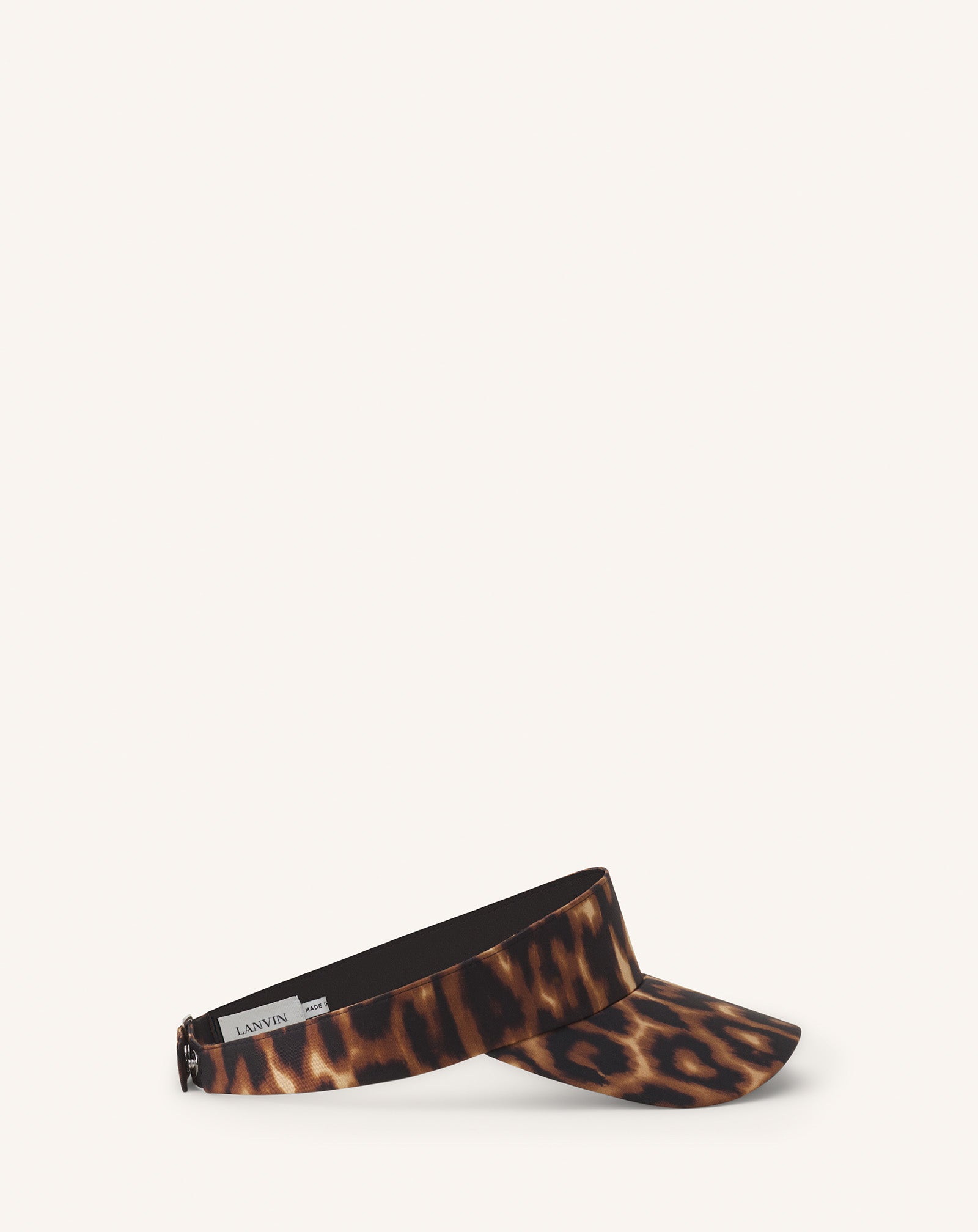 LANVIN LEOPARD PRINT VISOR