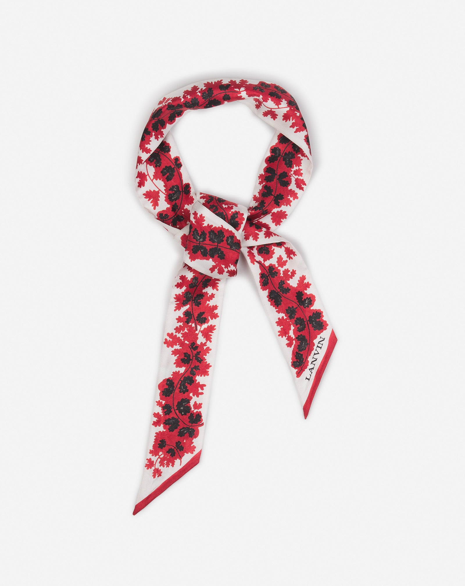 LANVIN ÉTÉ SILK HEADBAND WITH A RATEAU PRINT