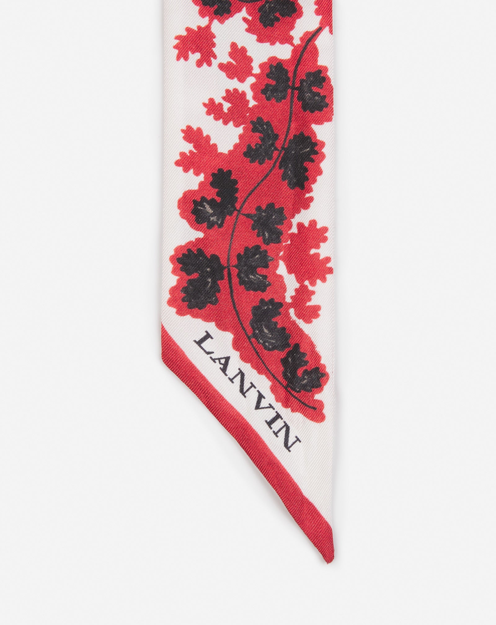 LANVIN ÉTÉ SILK HEADBAND WITH A RATEAU PRINT