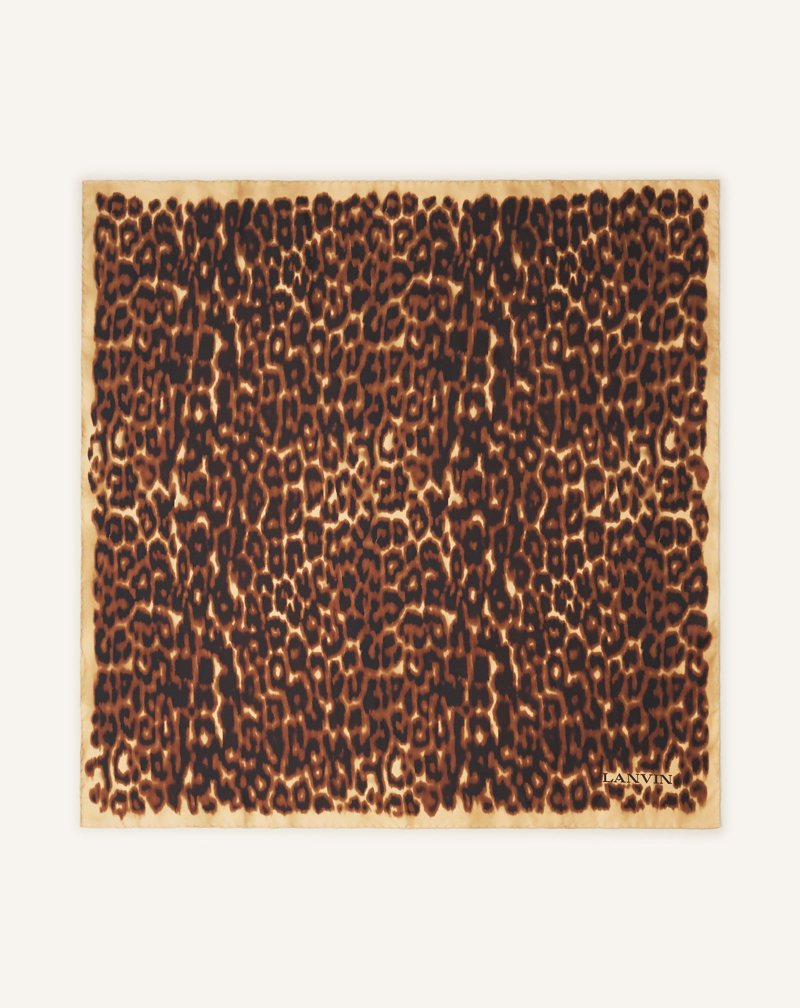 LEOPARD PRINT SILK SCARF