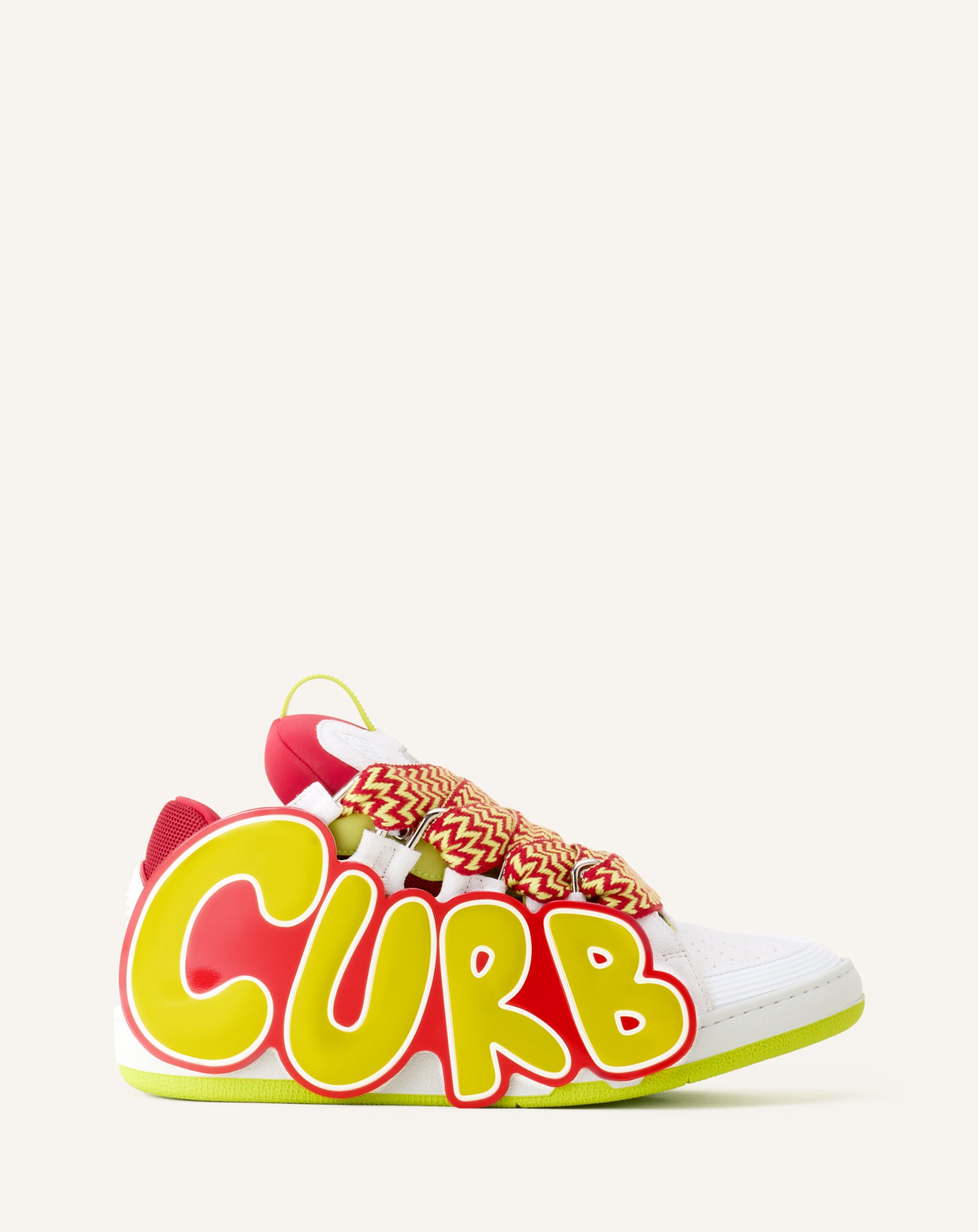 CURB PATCH SNEAKERS IN LEATHER