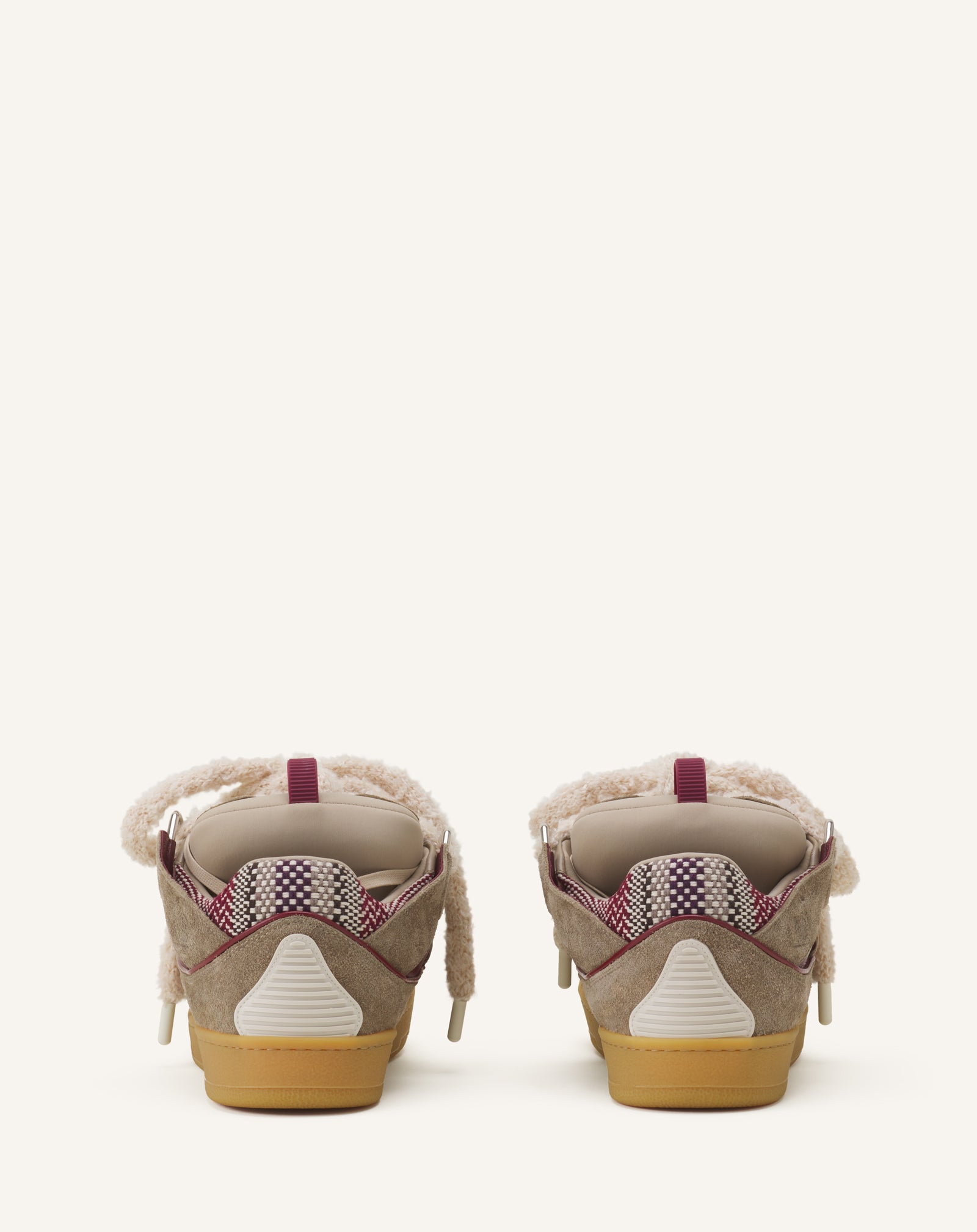 CURB SUEDE SNEAKERS WITH MESH LACES