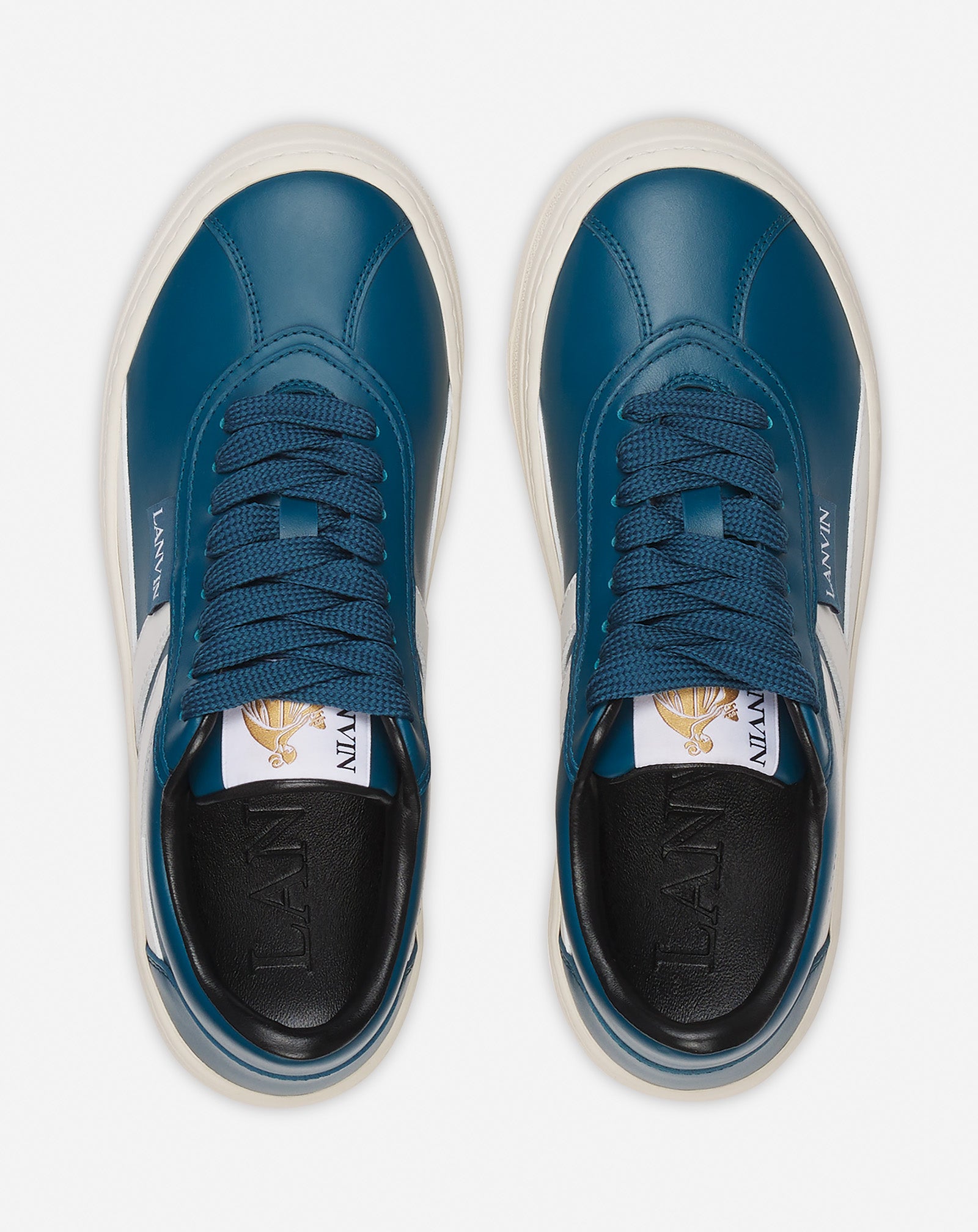 LANVIN CASH LEATHER SNEAKERS