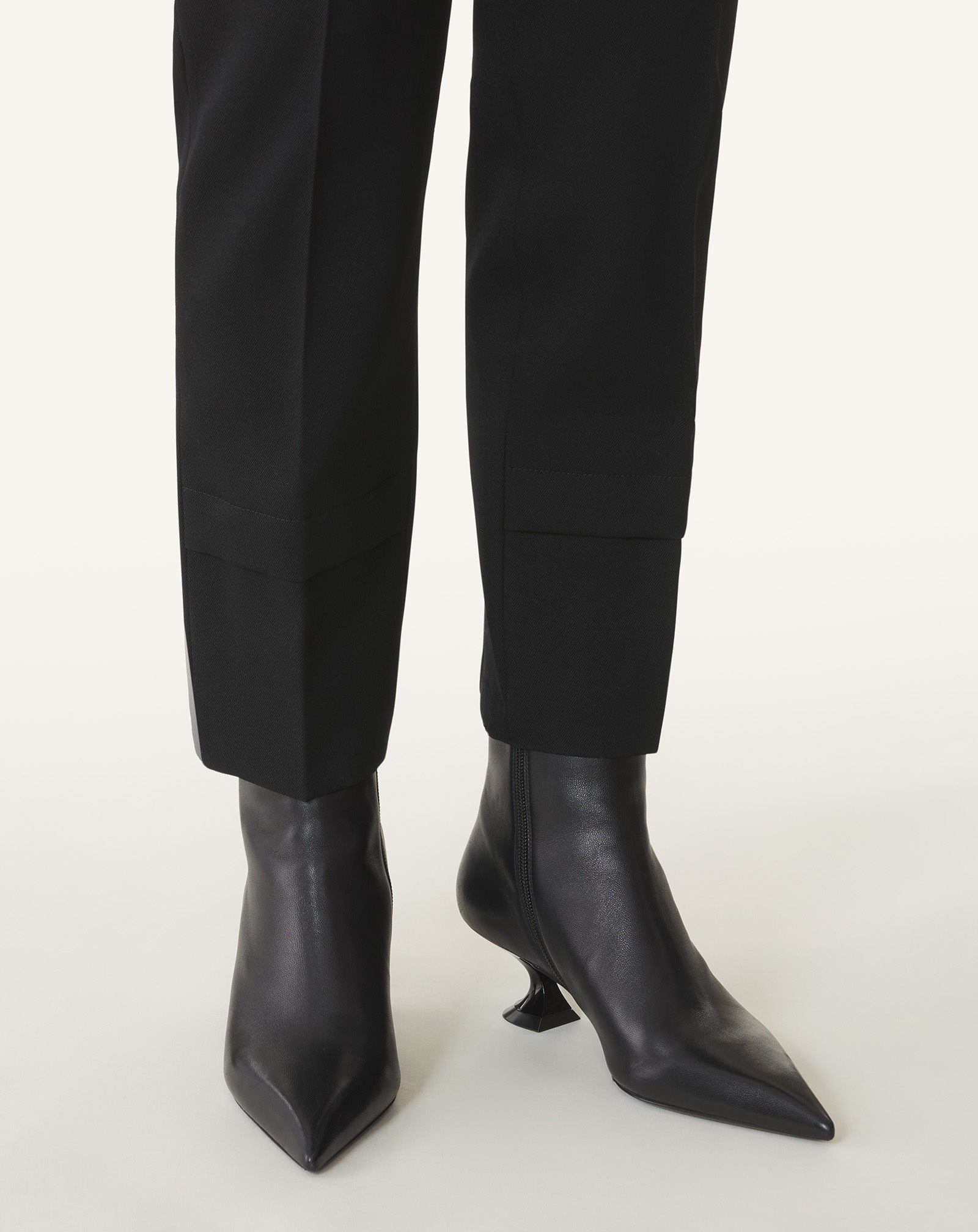 MIDNIGHT STEP LEATHER ANKLE BOOT