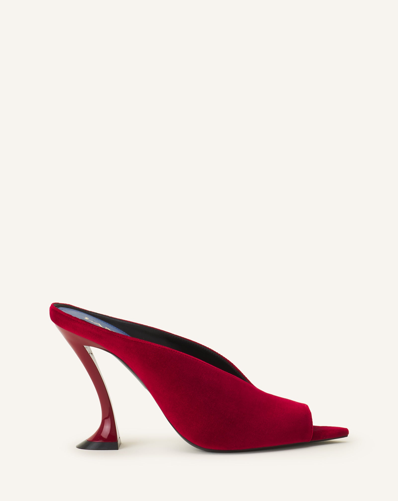 MIDNIGHT STEP MULE IN VELVET