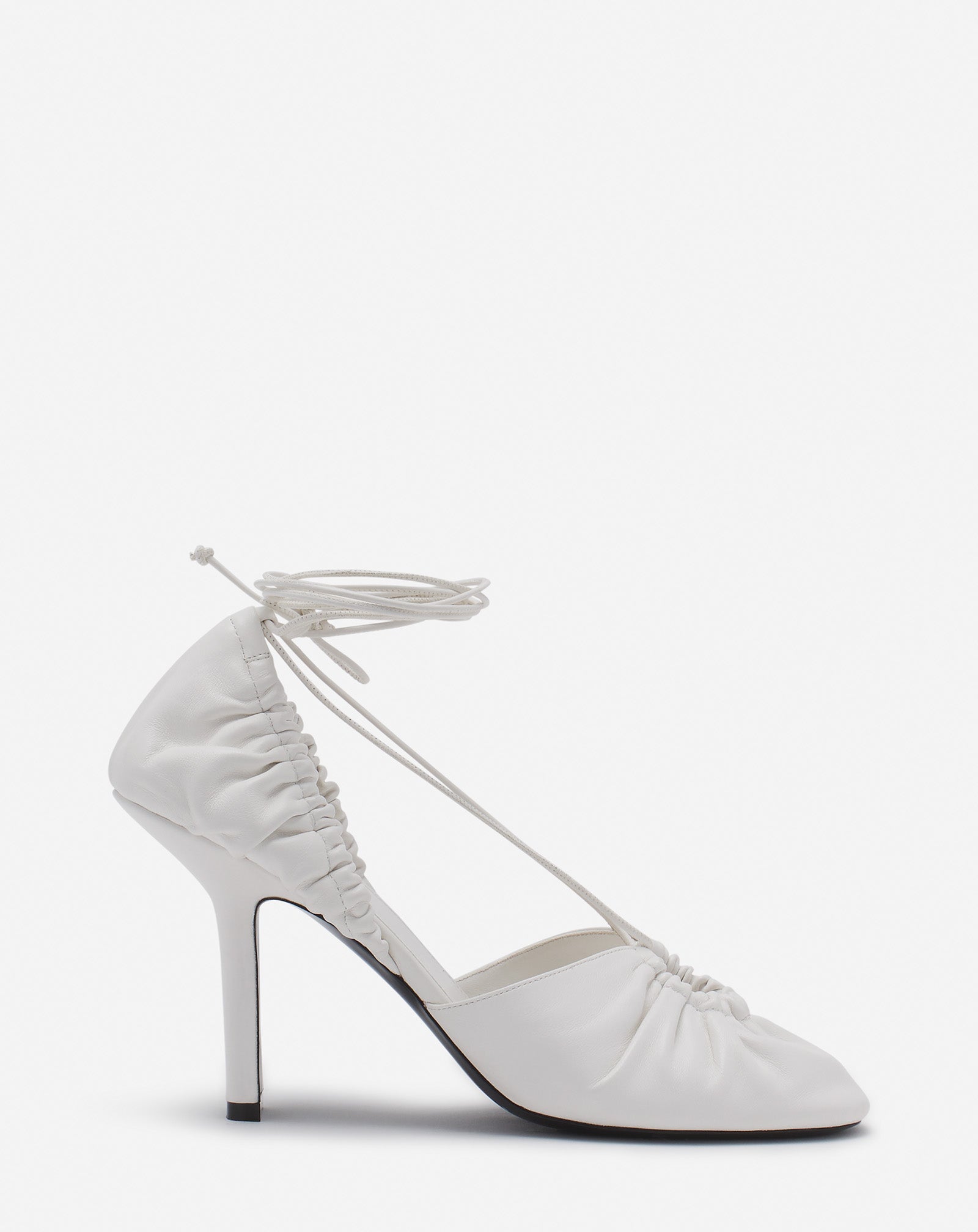 MESURE LACE-UP LEATHER PUMPS