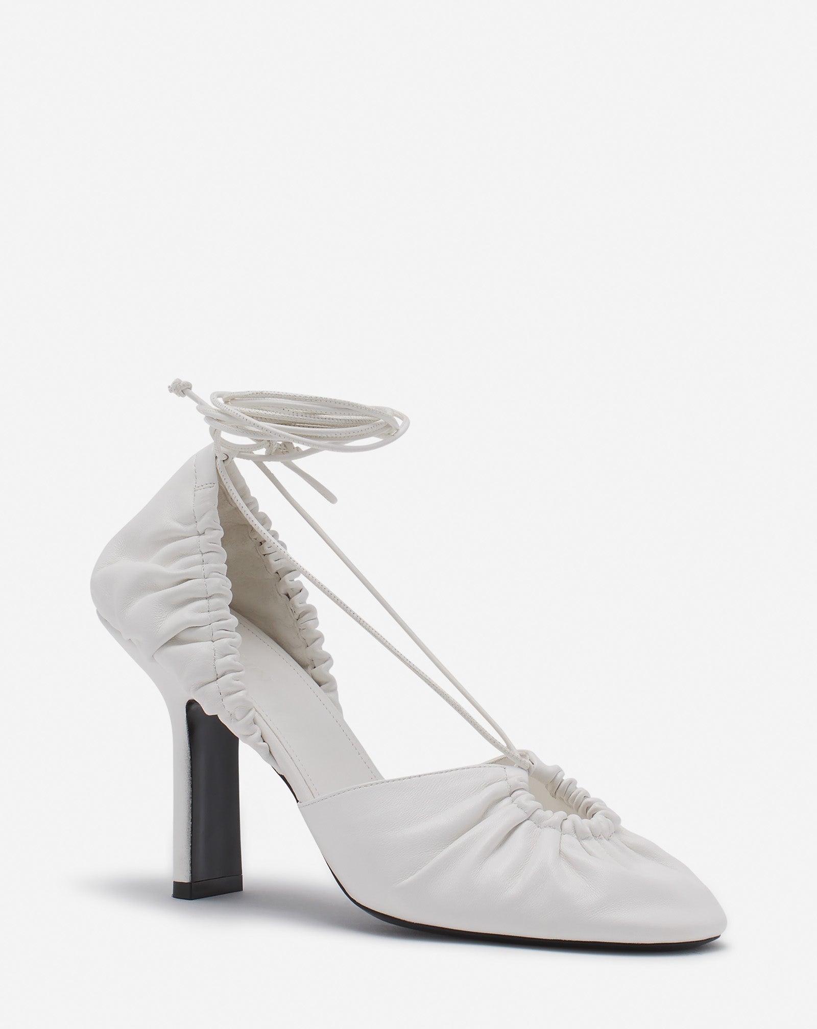 MESURE LACE-UP LEATHER PUMPS