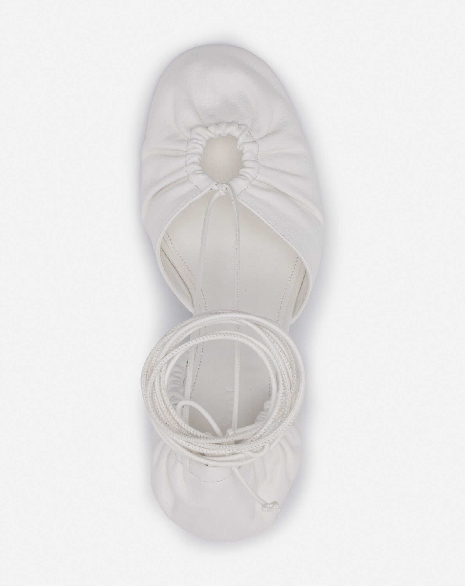 MESURE LACE-UP LEATHER PUMPS
