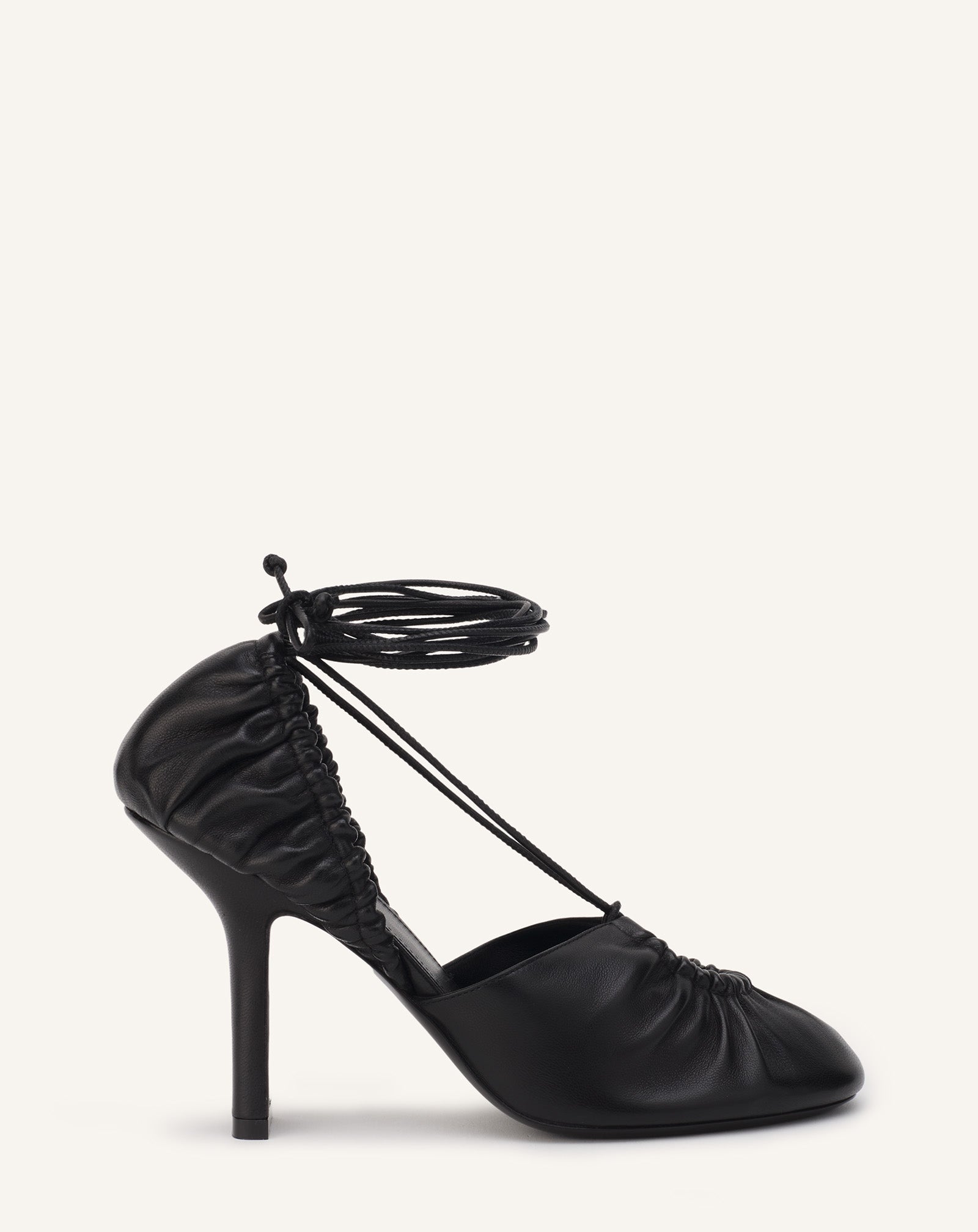 MESURE LACE-UP LEATHER PUMPS