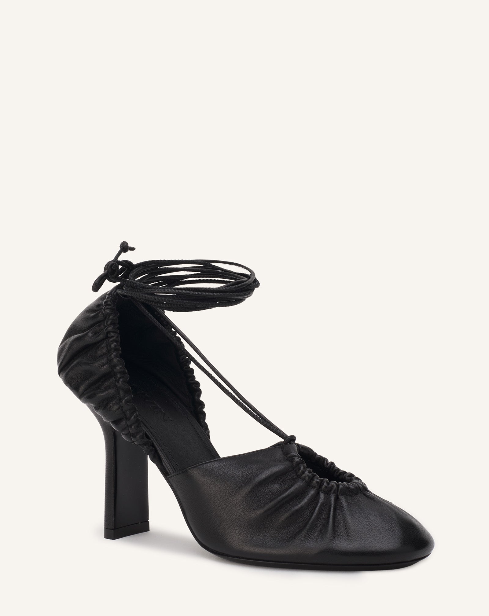 MESURE LACE-UP LEATHER PUMPS