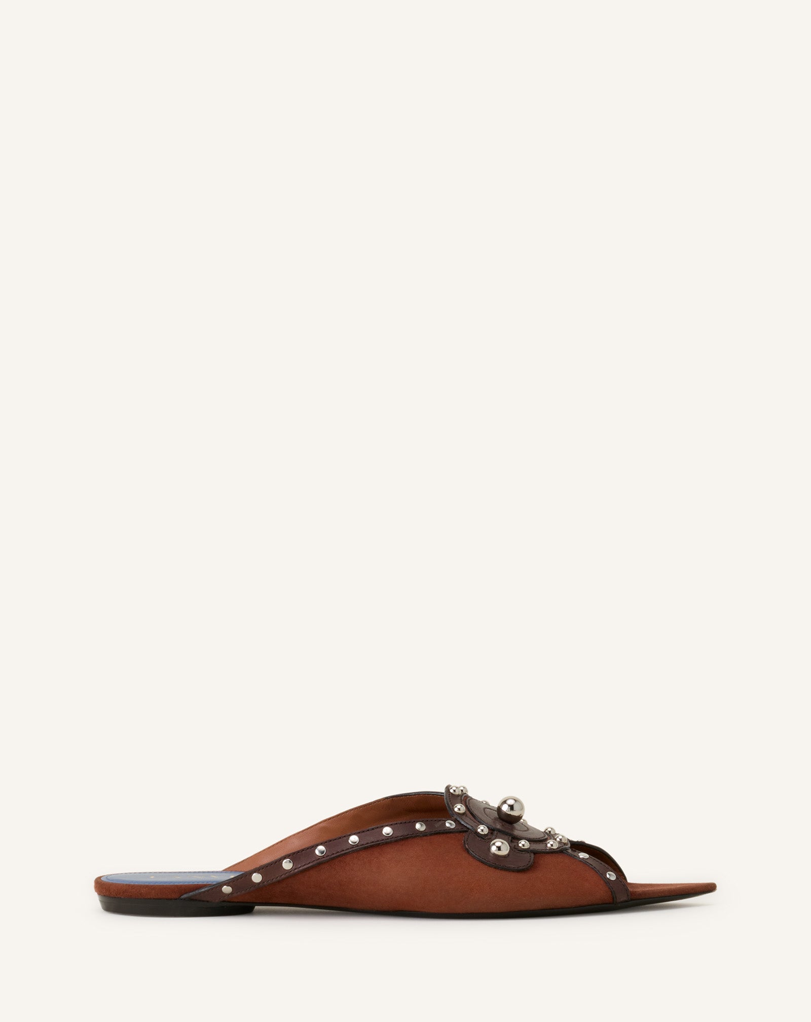 BROWN ECLIPSE ARCH FLAT MULE