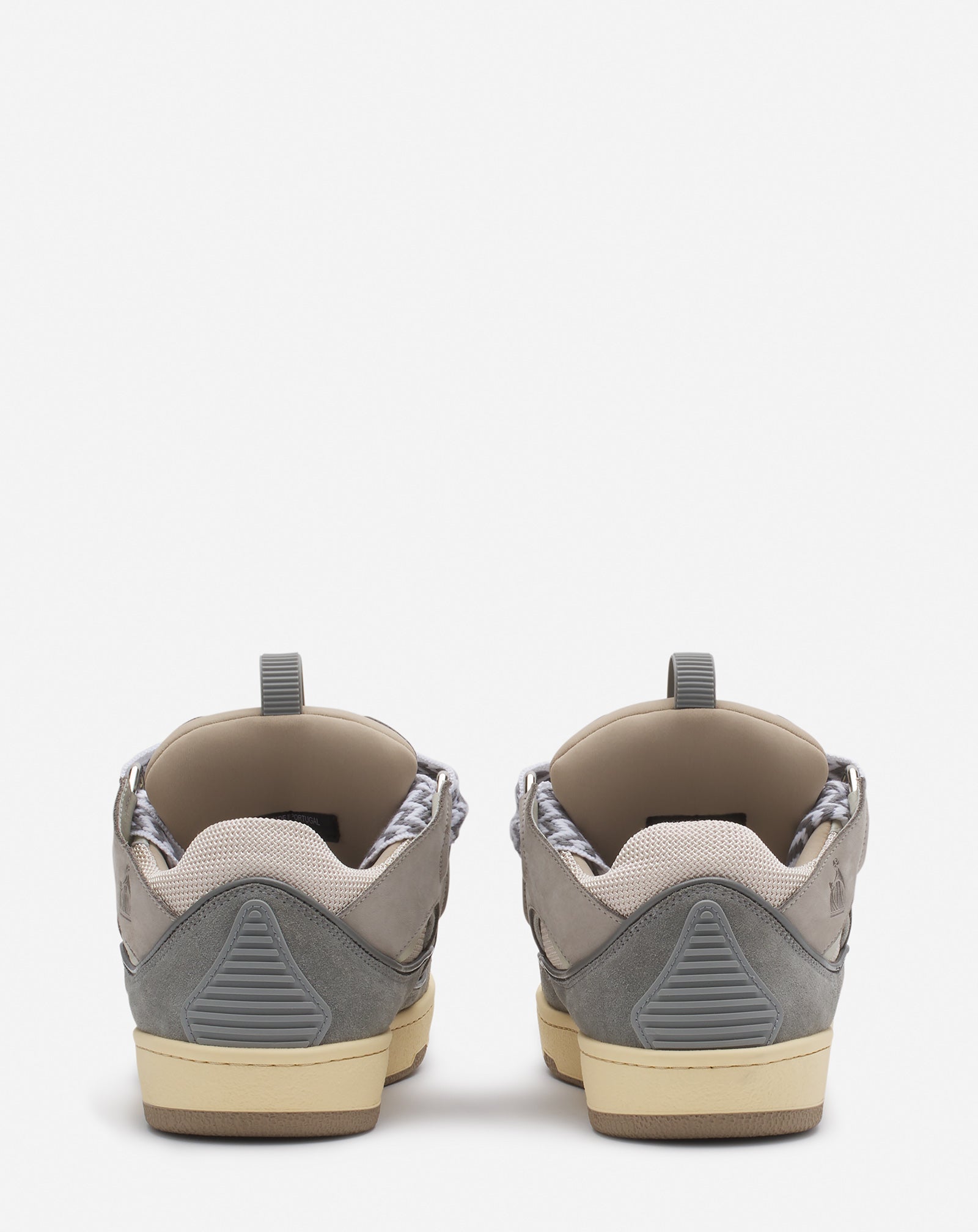 LEATHER CURB SNEAKERS