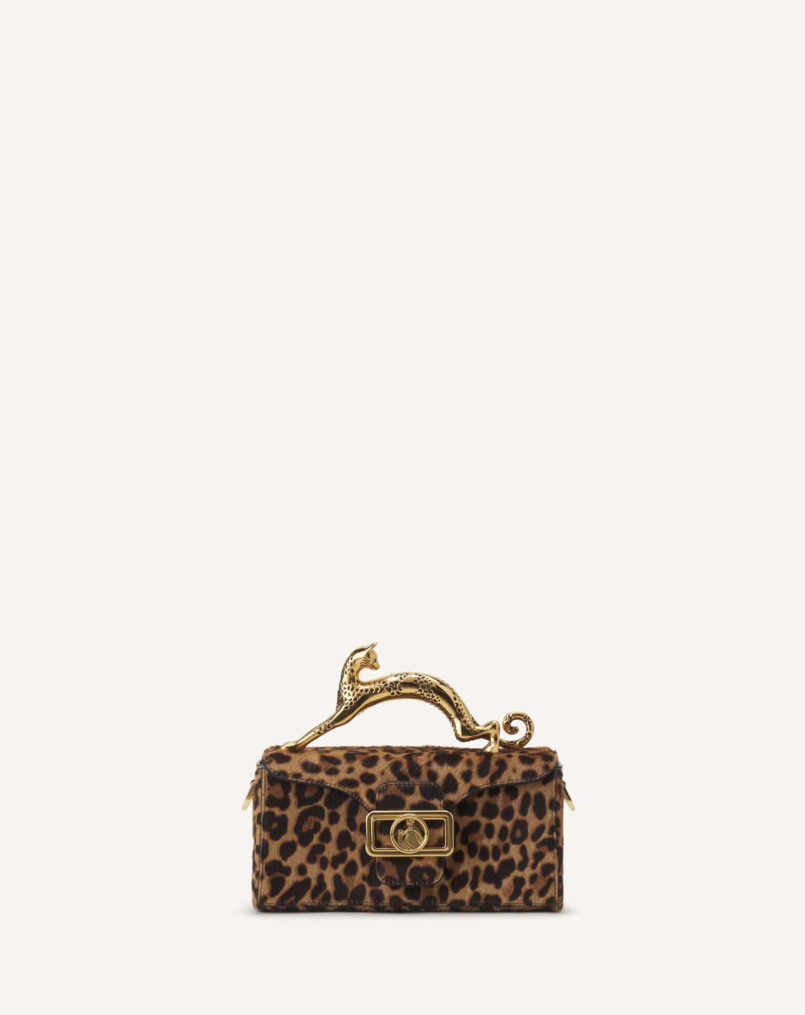 PENCIL CAT NANO BAG IN LEOPARD PRINT