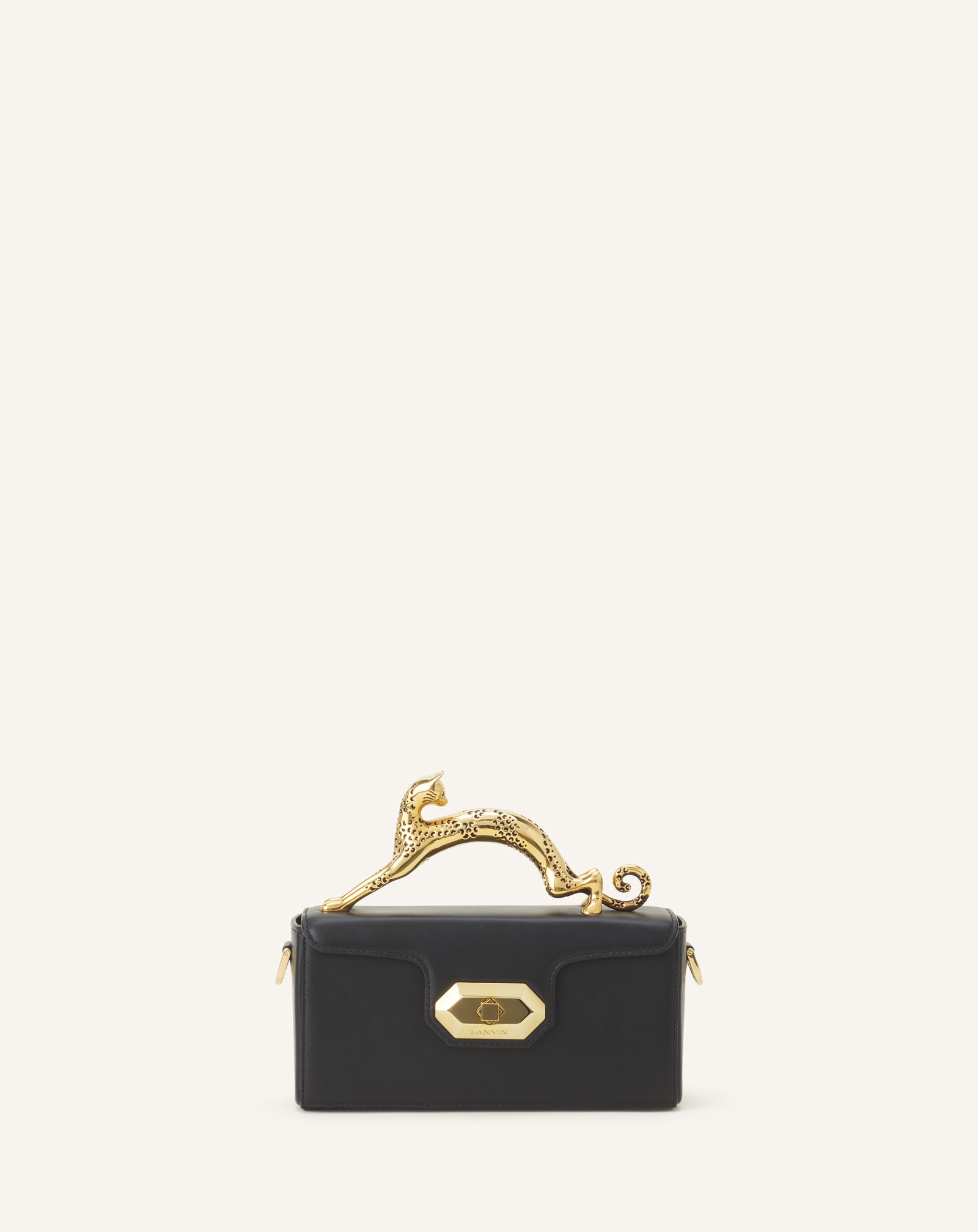 Black Pencil Cat Nano Bag In Leather | Lanvin