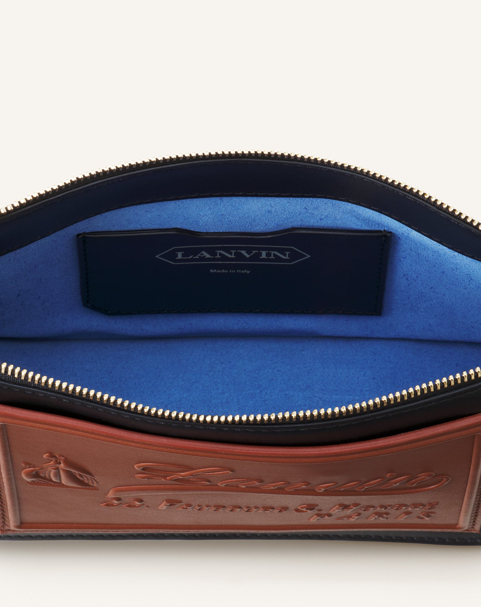 COMPAGNON SMALL ZIPPED SHOLDER BAG IN LEATHER