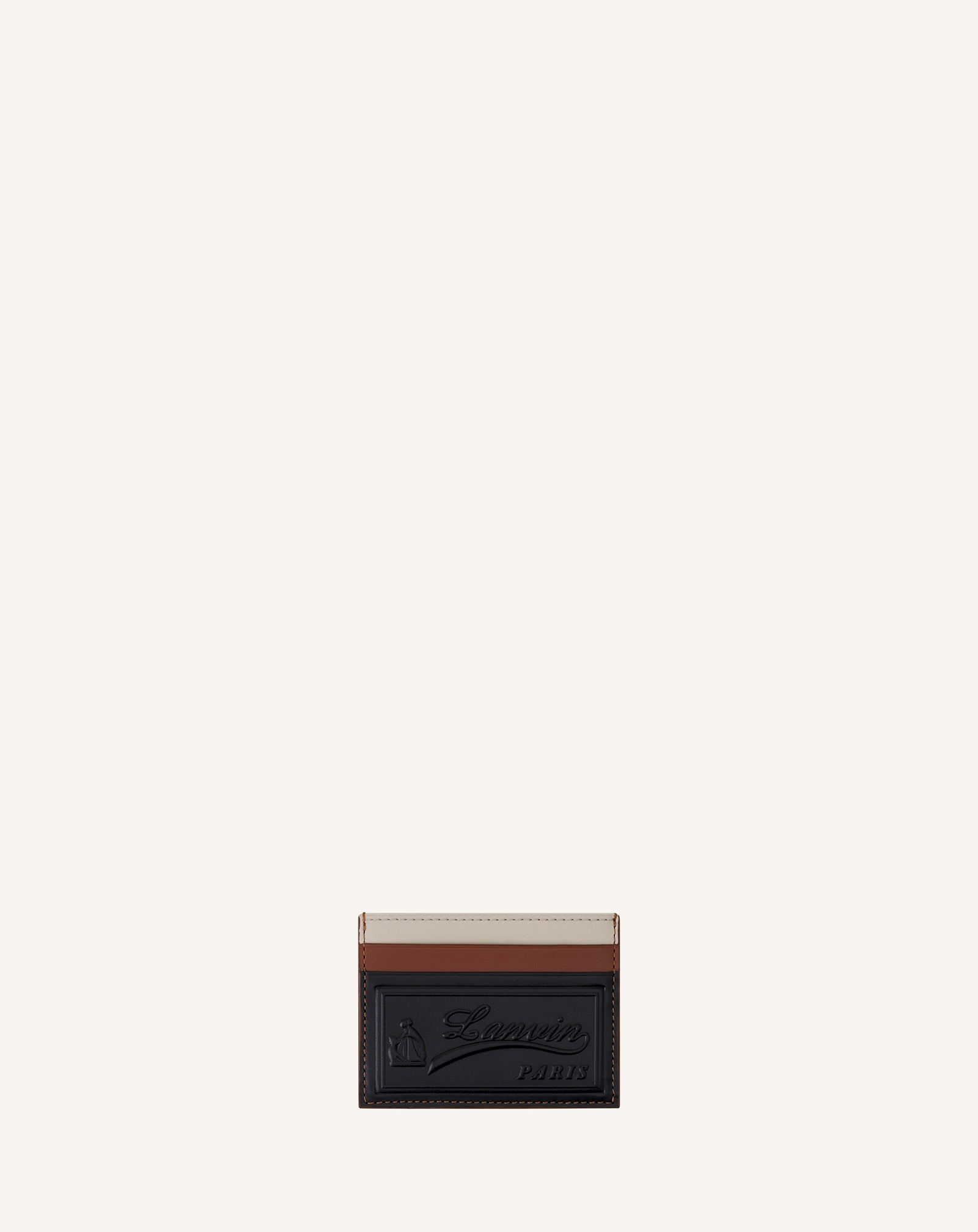 Tricolor Leather Card Holder | Lanvin