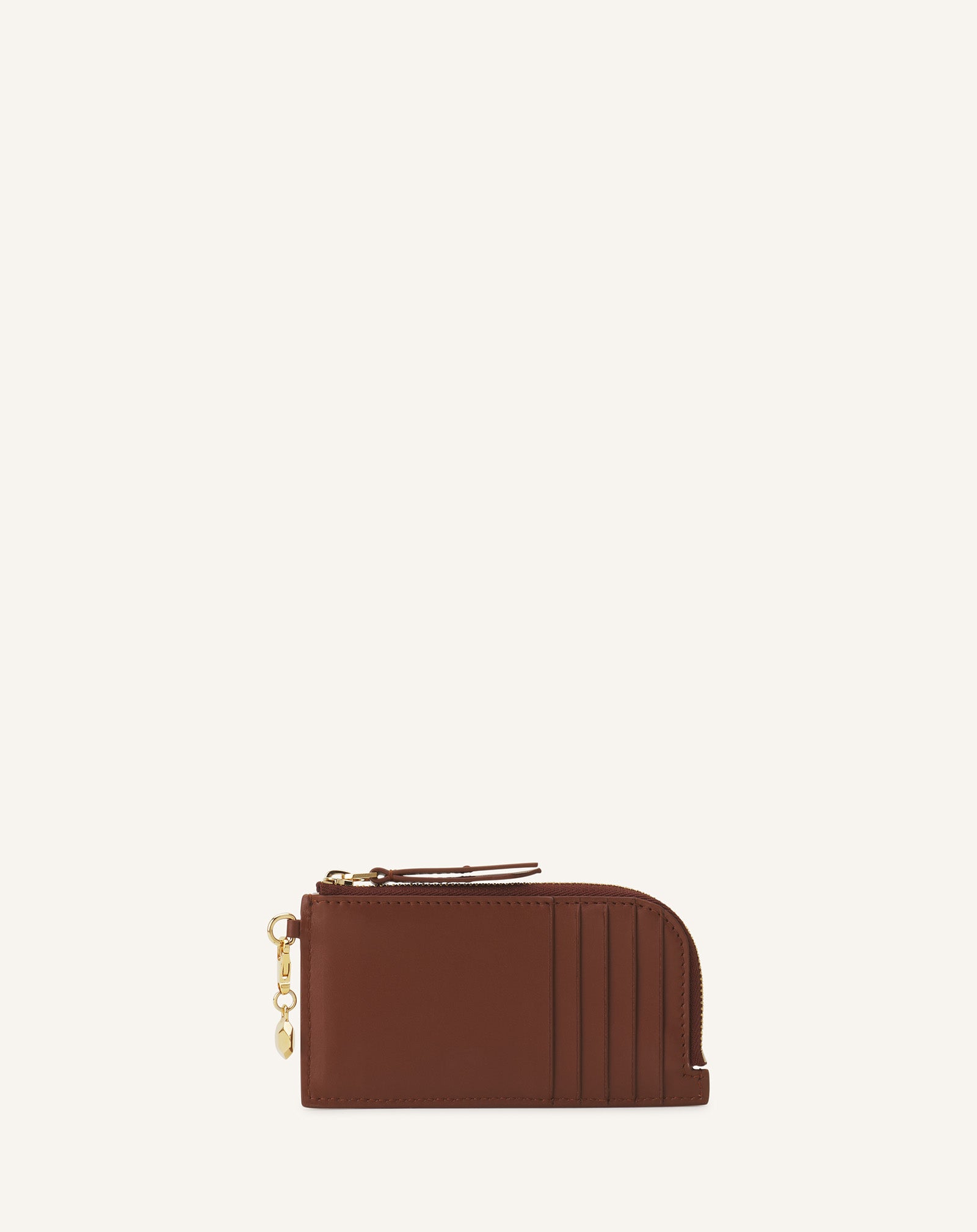 BROWN CATCH BY LANVIN LEATHER CARDHOLDER