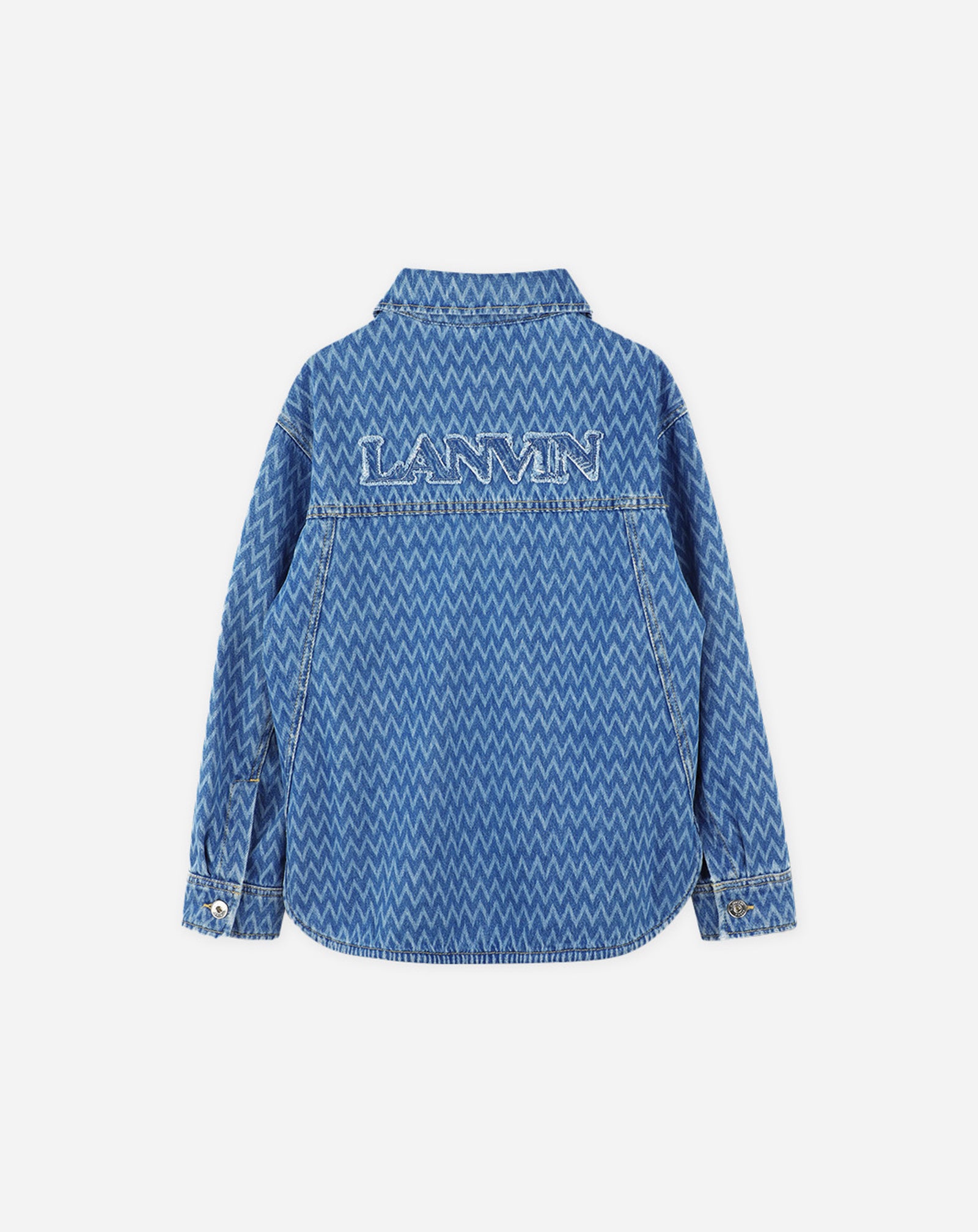 KIDS PATTERNED DENIM SHIRT