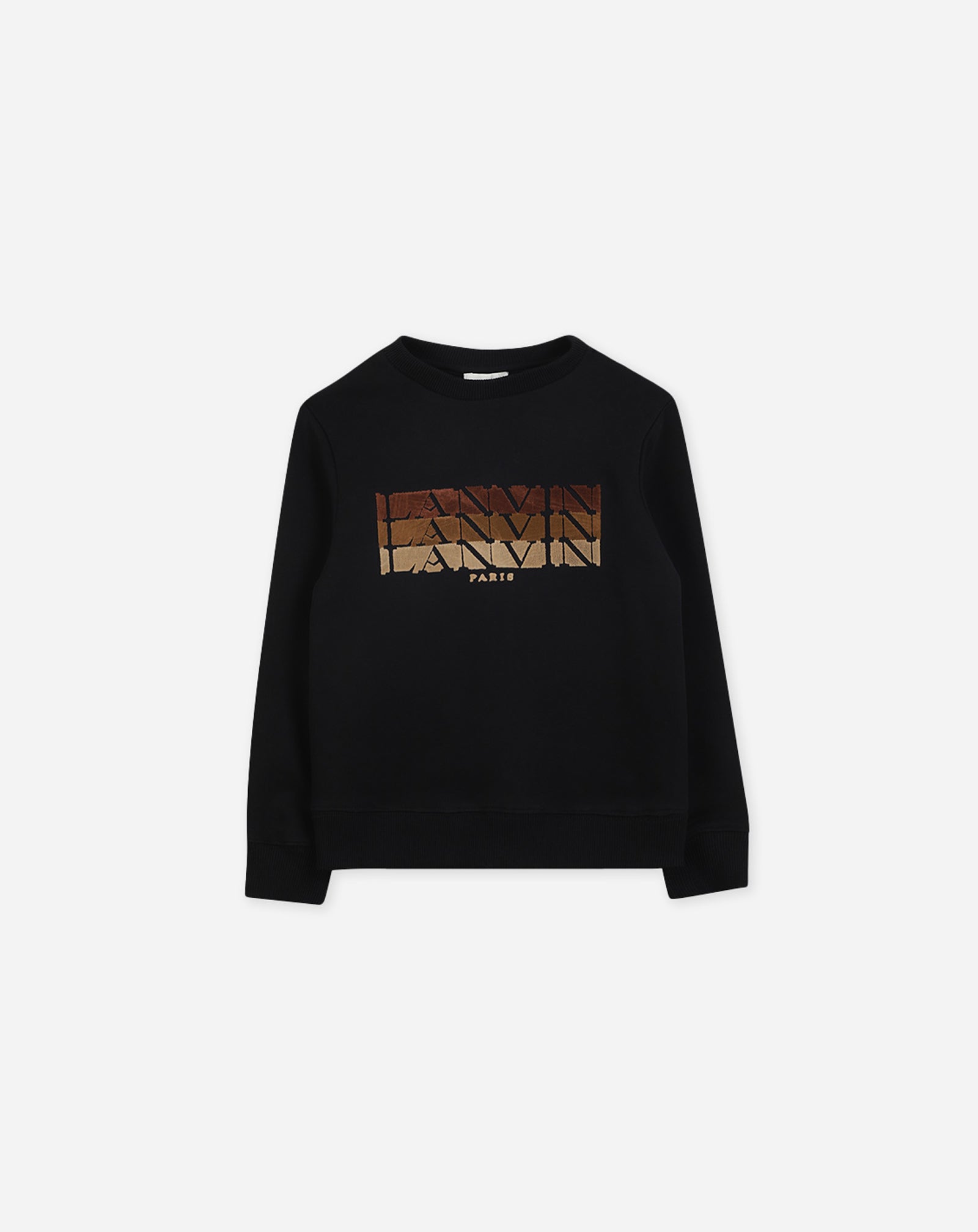 BLACK SWEATSHIRT WITH LOGO