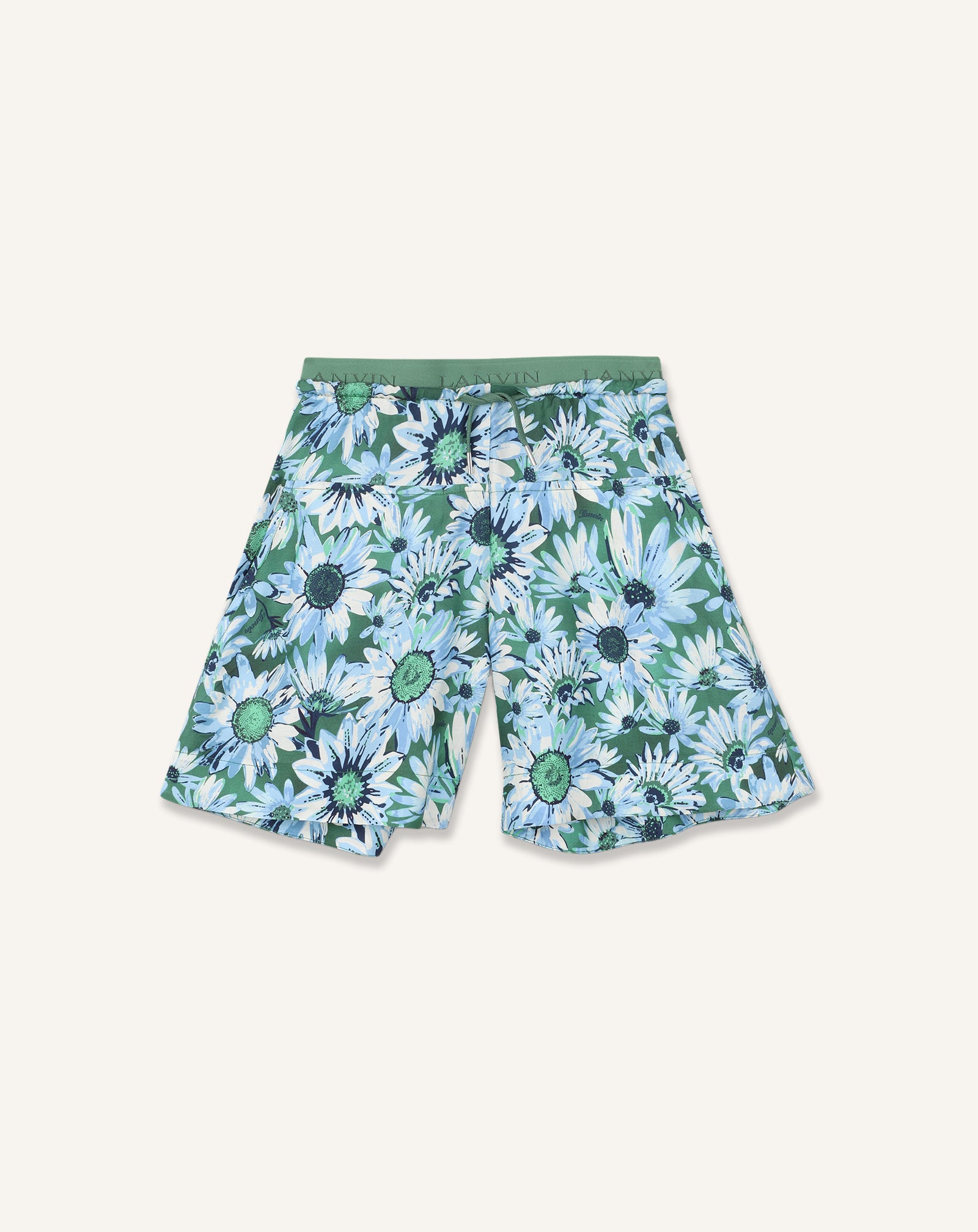 Green Printed Bermuda Shorts | Lanvin