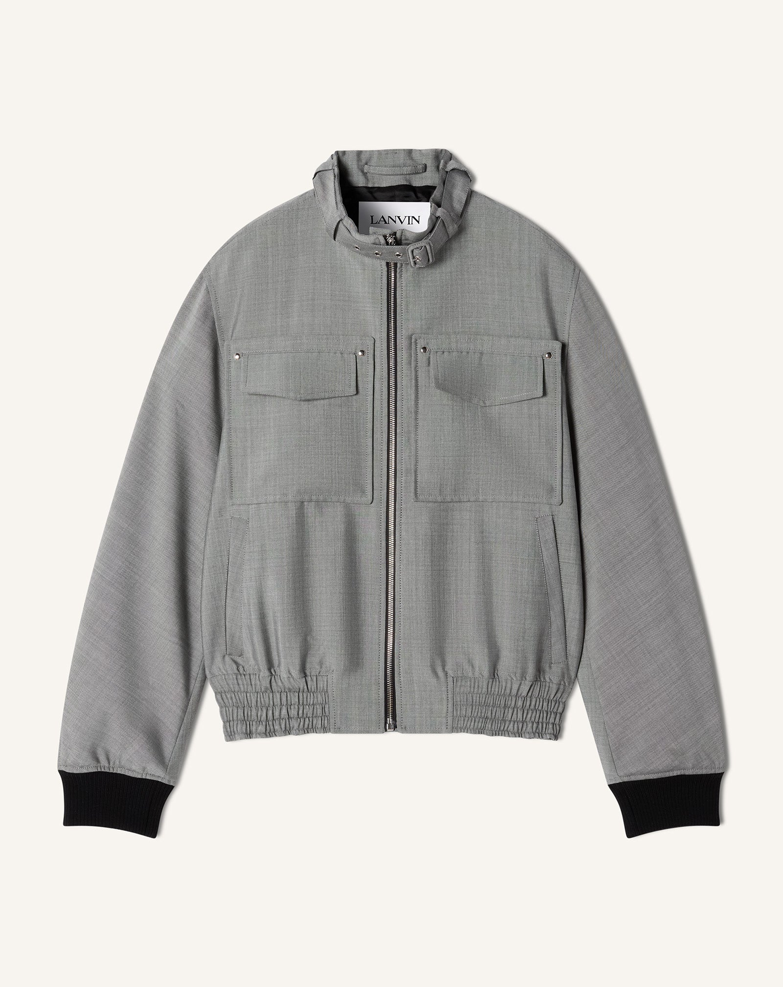 Black Mohair Wool Jacket | Lanvin