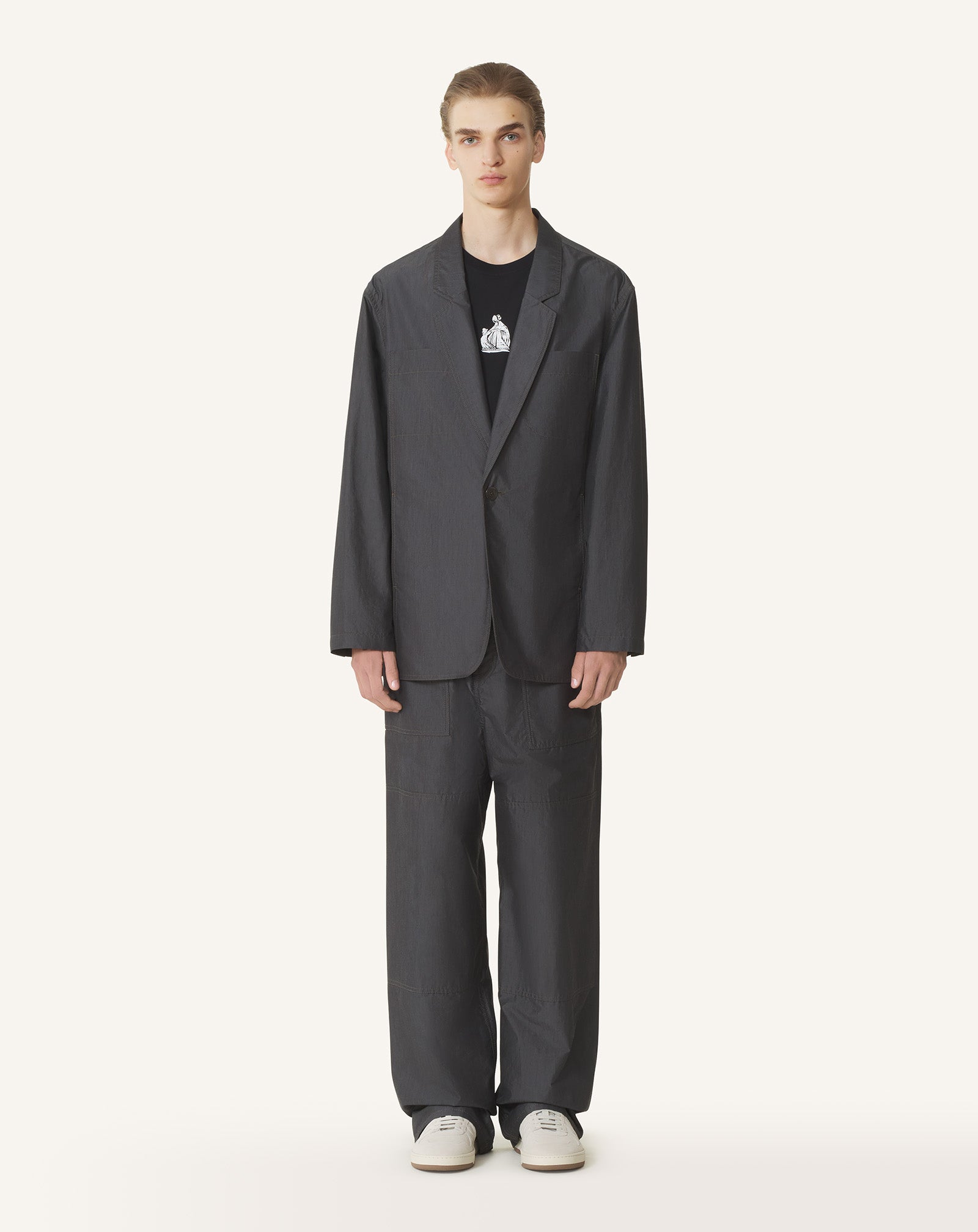 LOOSE-FIT CHAMBRAY JACKET