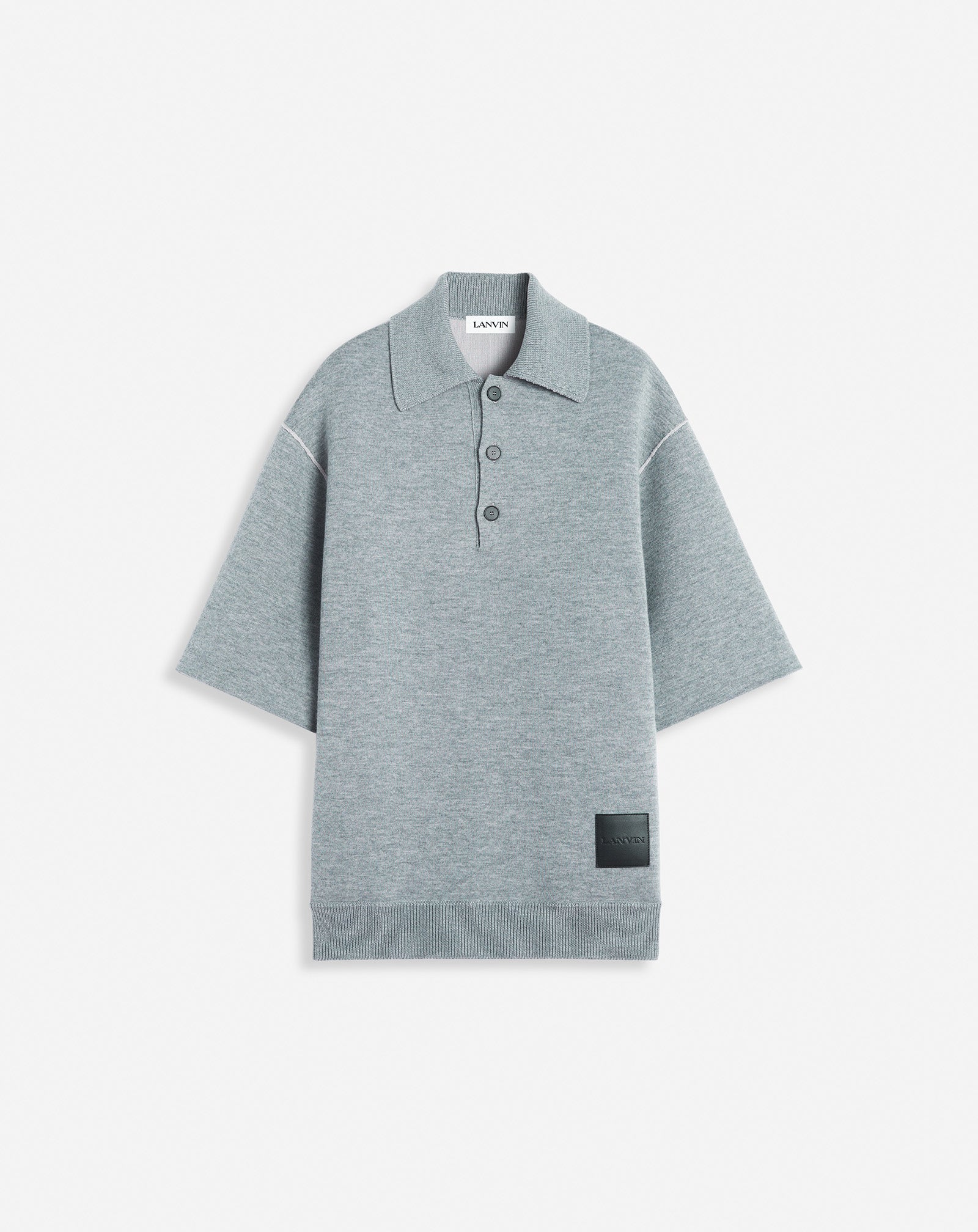 OVERSIZED WOOL POLO SHIRT
