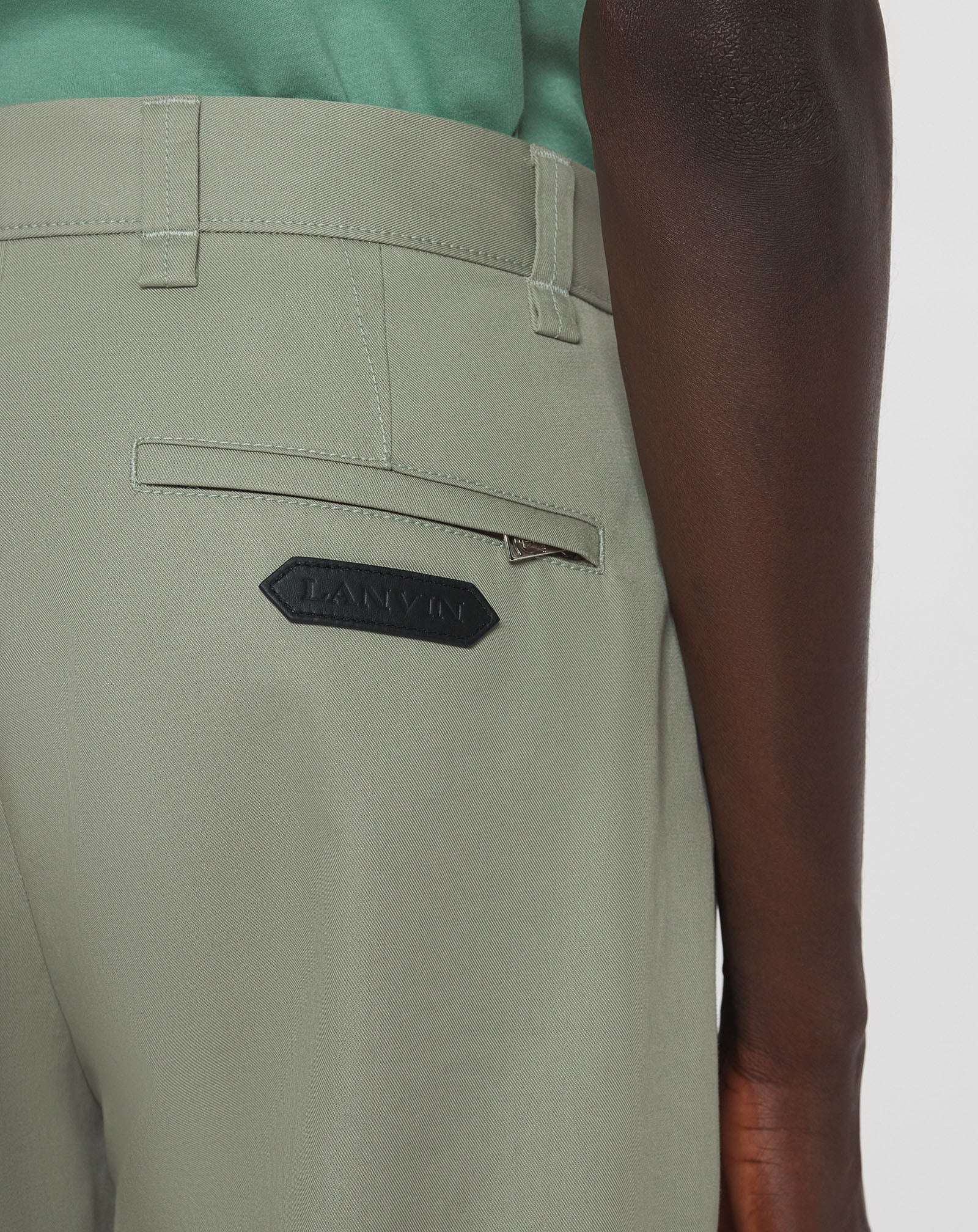 COTTON BIKER PANTS