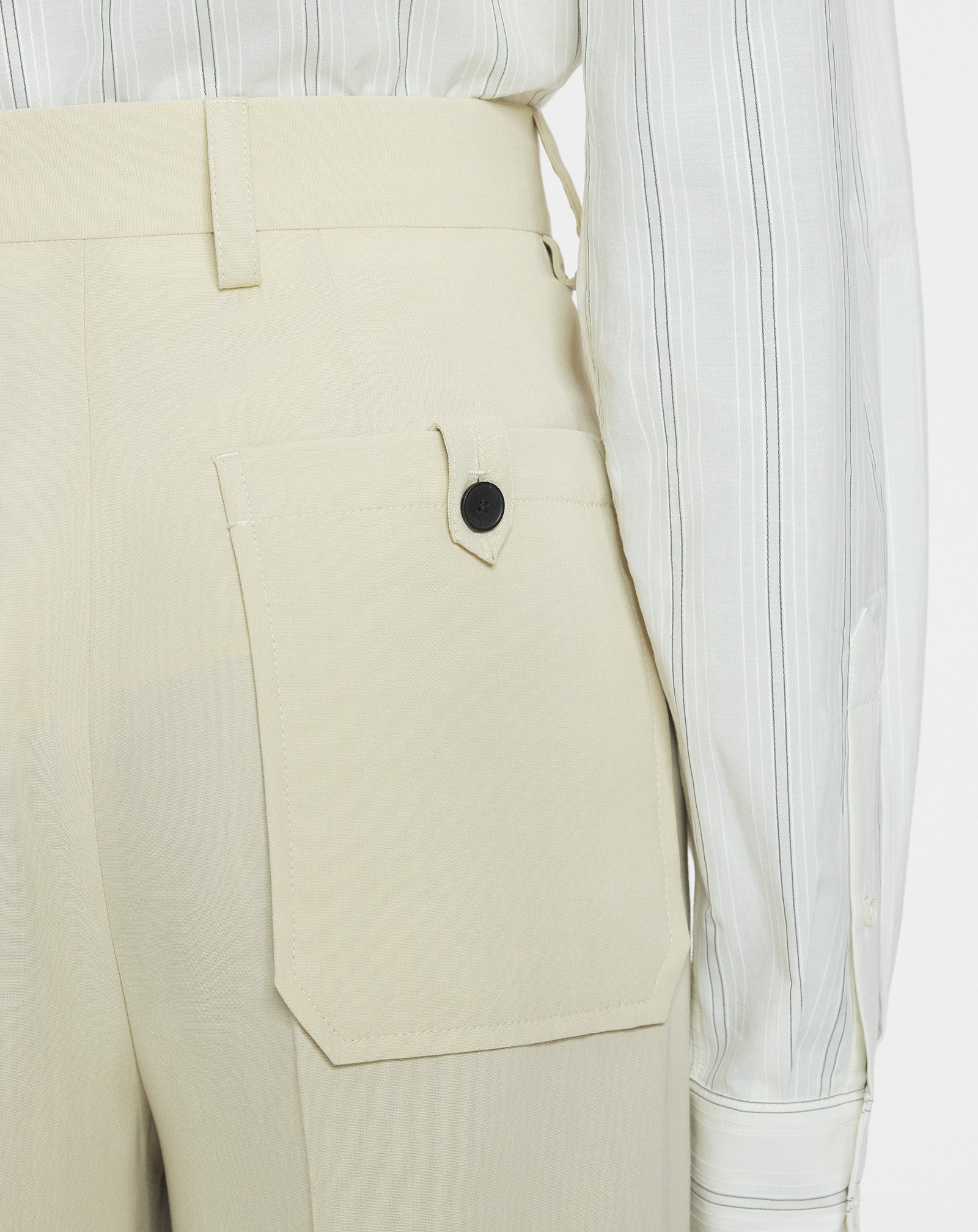 LOOSE FIT WOOL-BLEND PANTS