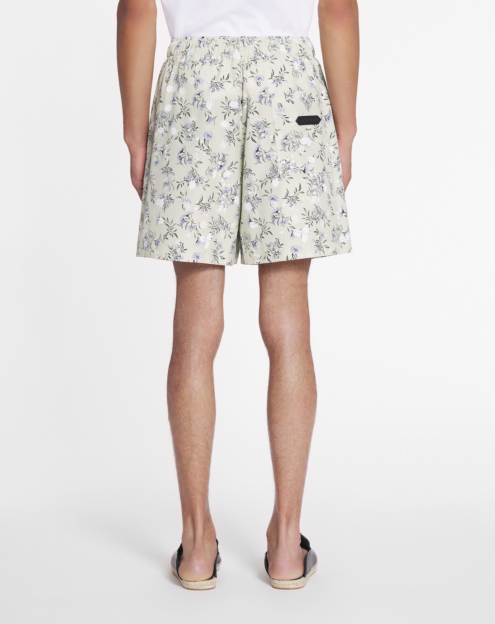 PRINTED COTTON SHORTS