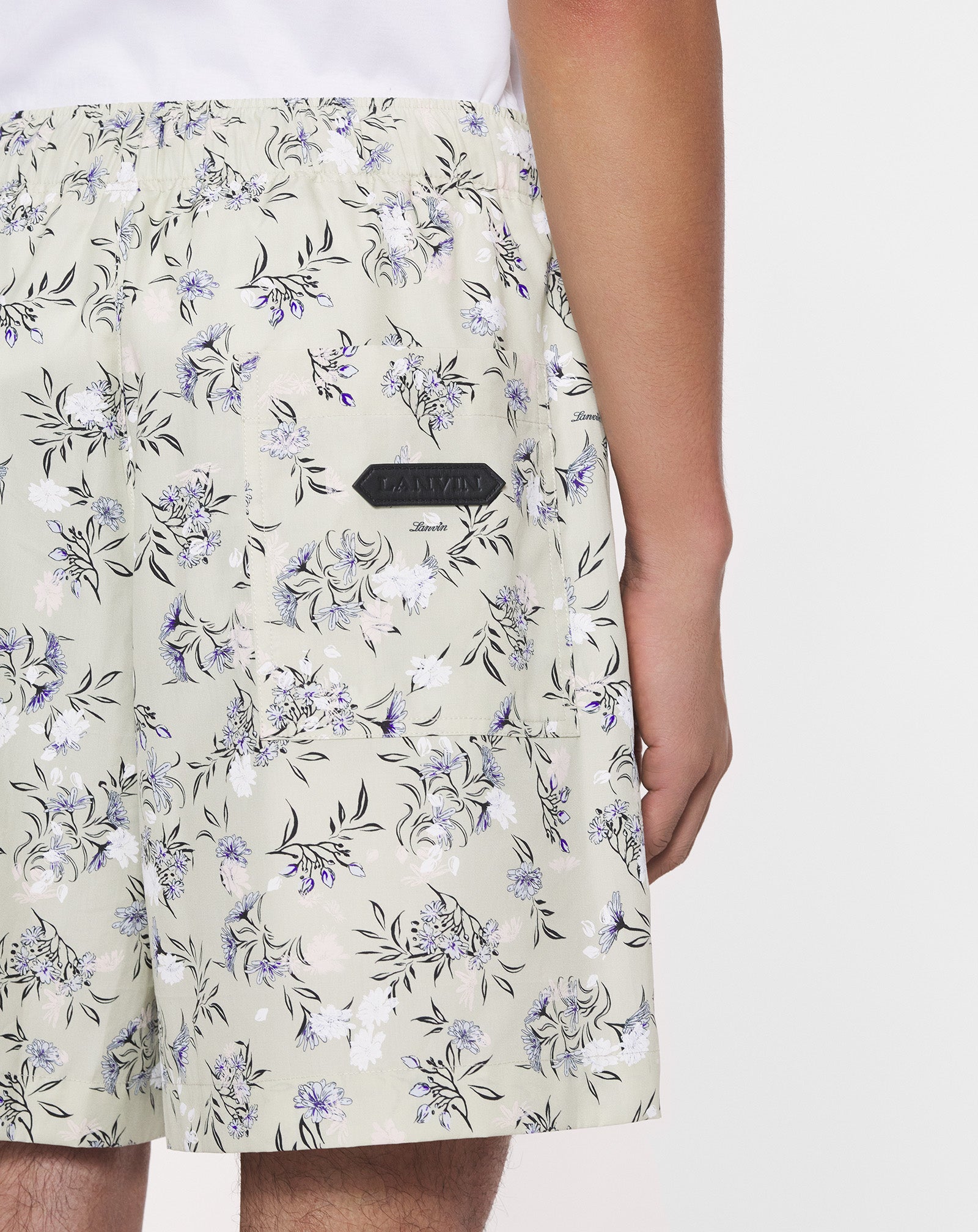 PRINTED COTTON SHORTS