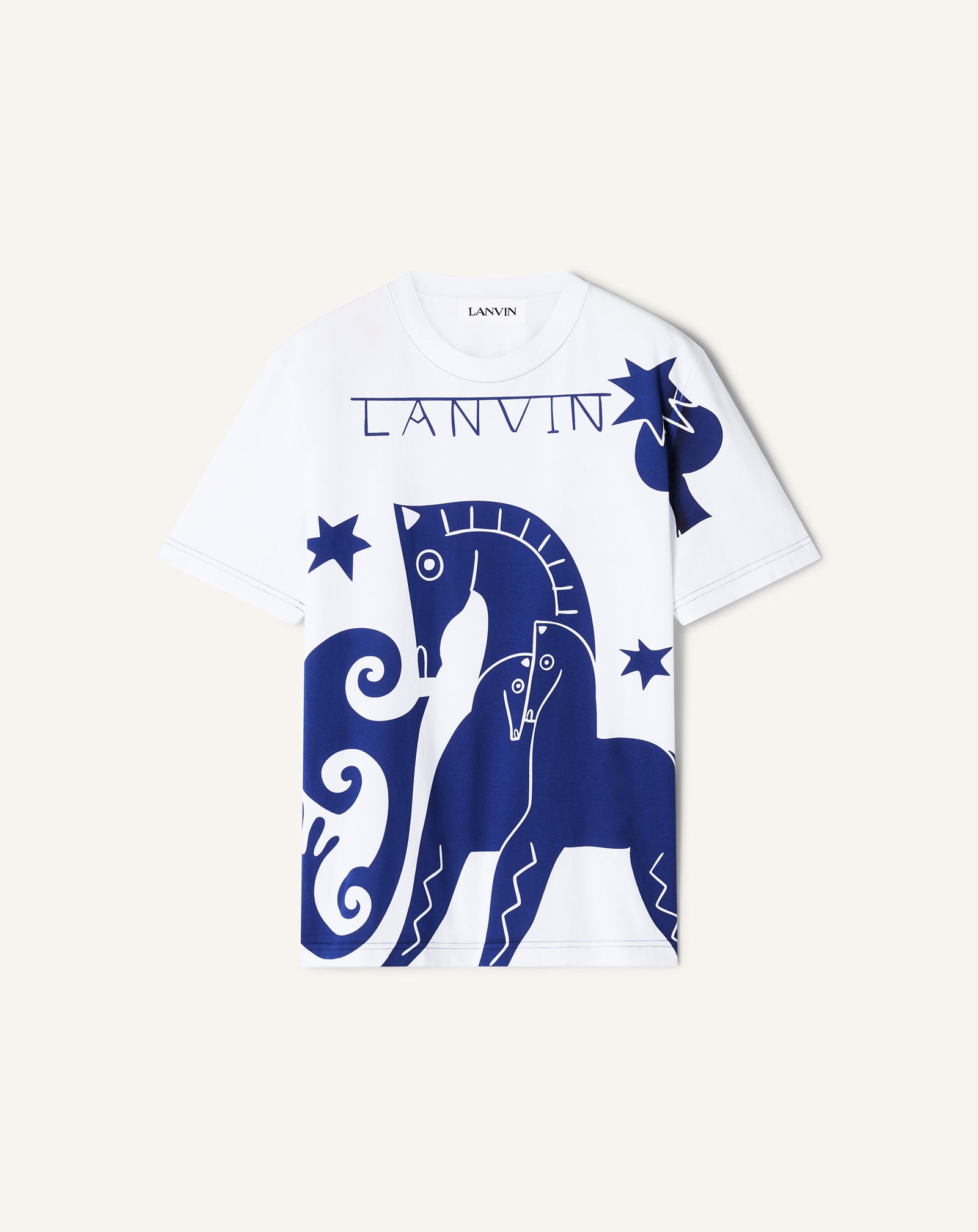 White Lunar Year Print T-shirt | Lanvin