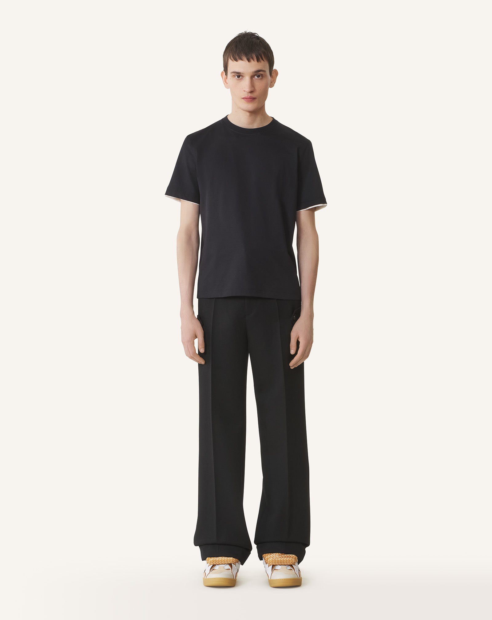T-SHIRT WITH SILK DETAILS