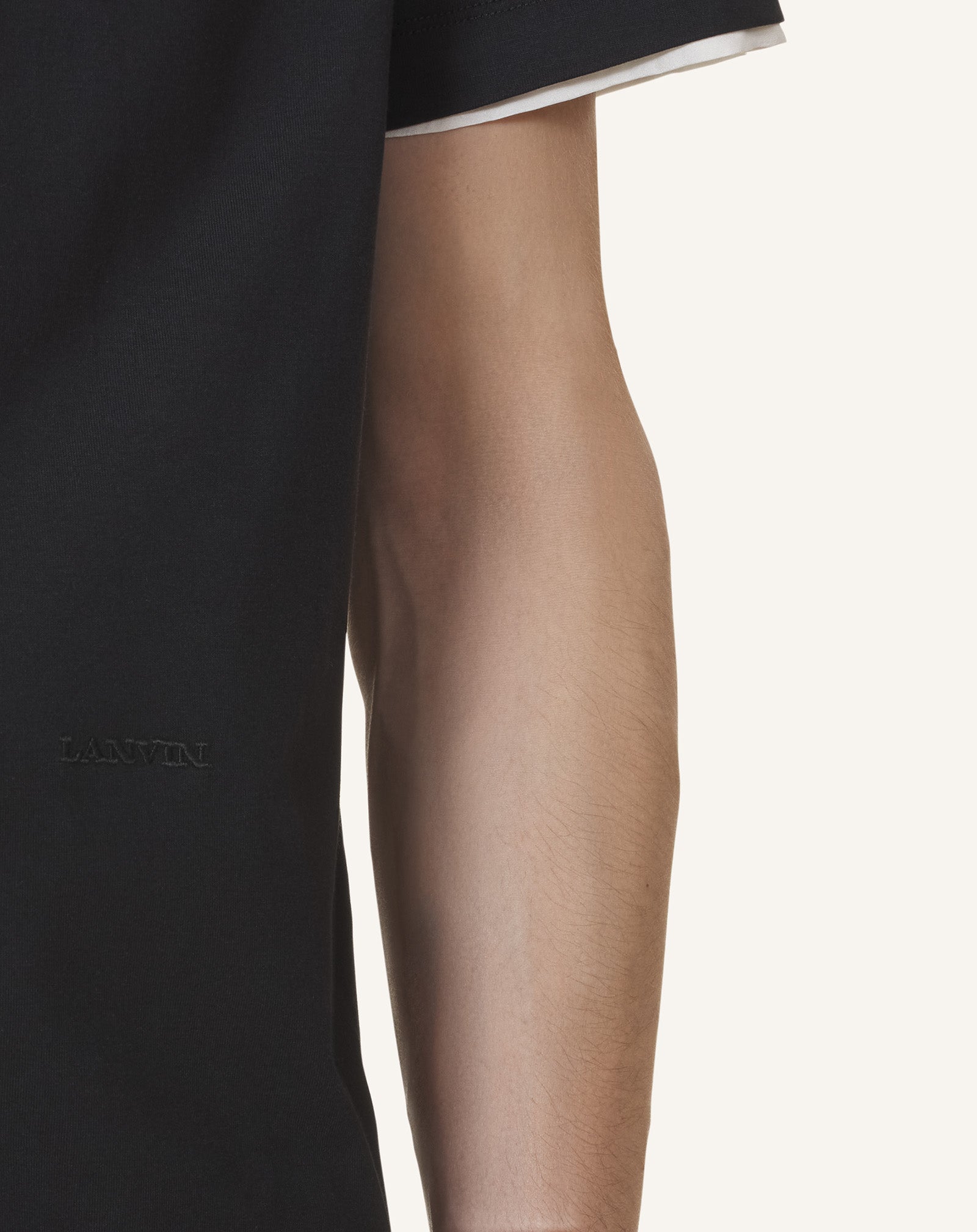 T-SHIRT WITH SILK DETAILS