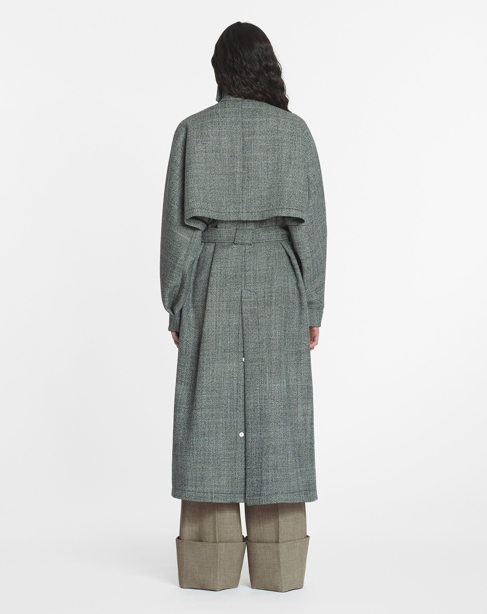 WOOL TRENCH COAT