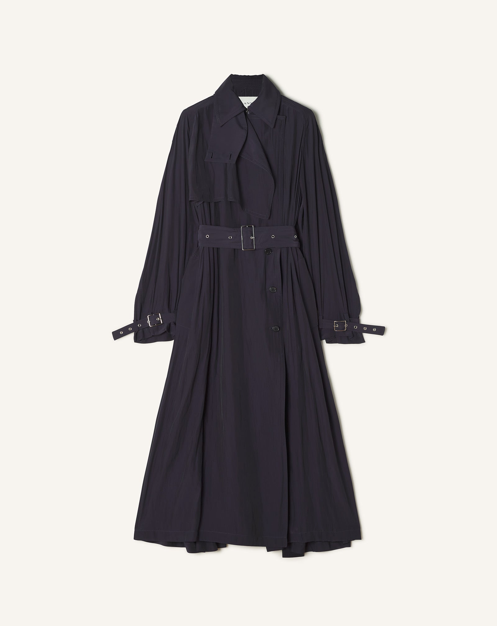 Blue Trench In Charmeuse | Lanvin