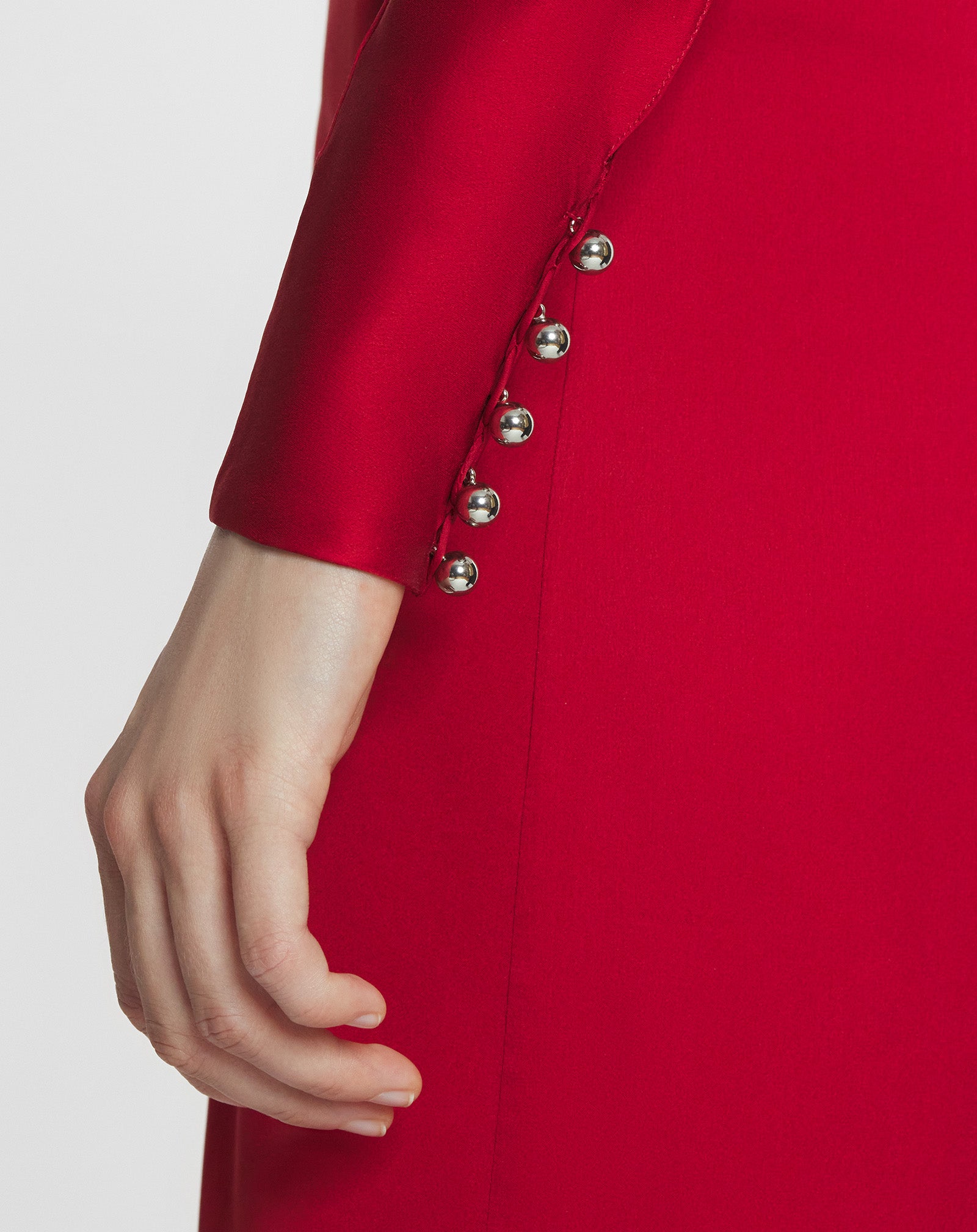 FITTED SILK DRESS