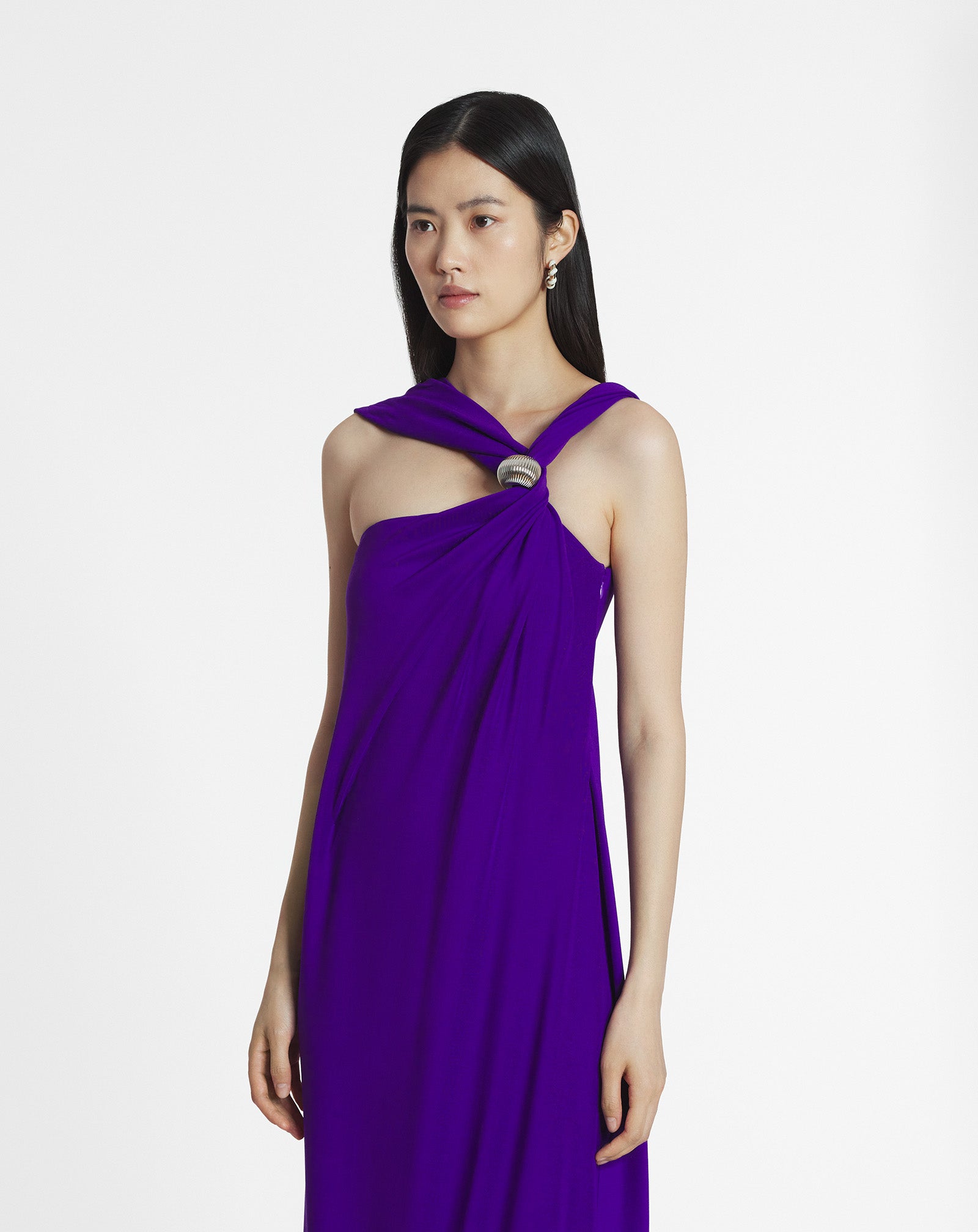 ARPÈGE RING BRAIDED JERSEY DRESS