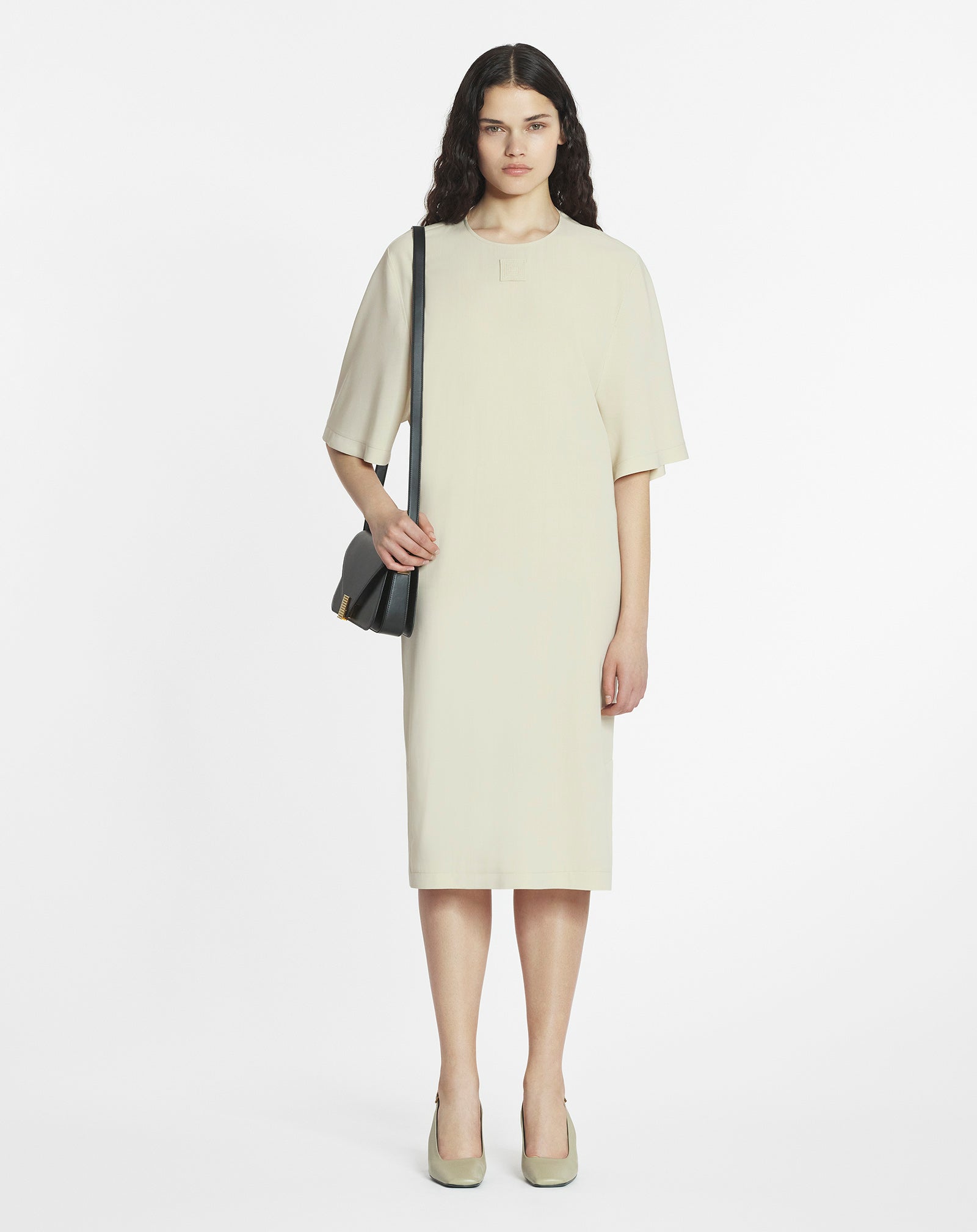 WOOL BLEND T-SHIRT DRESS