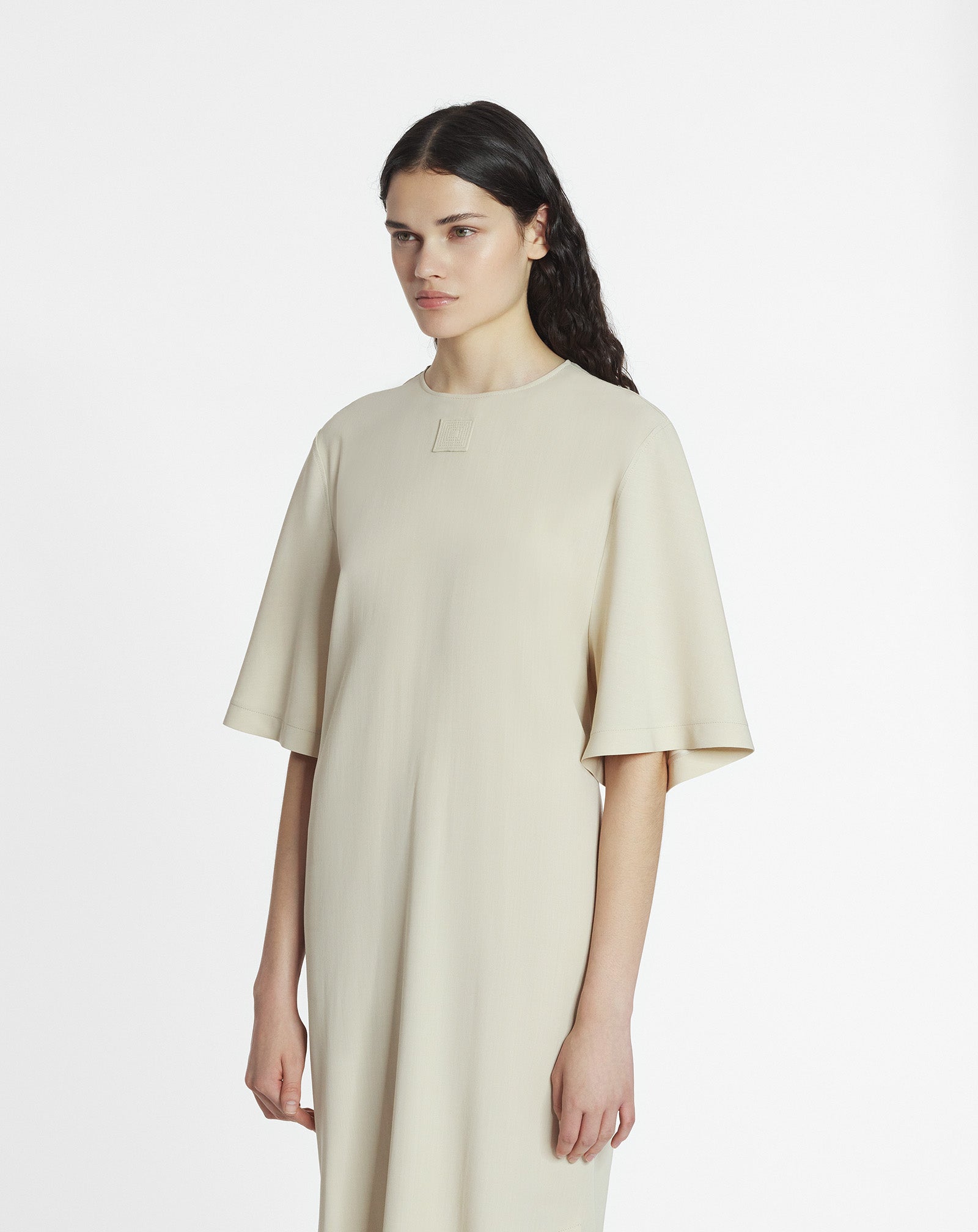 WOOL BLEND T-SHIRT DRESS