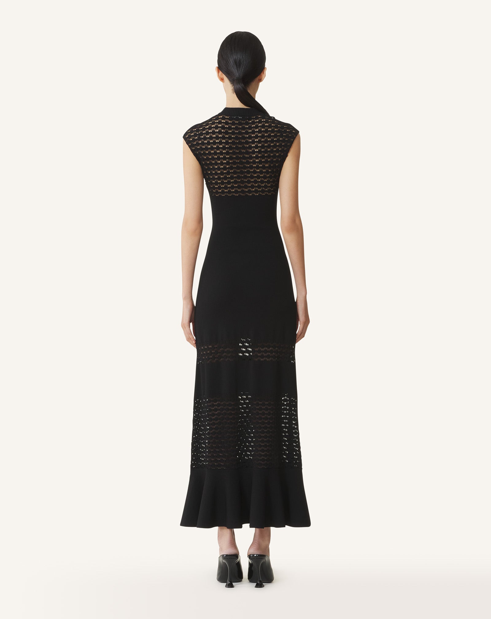 LACE DETAIL VISCOSE DRESS