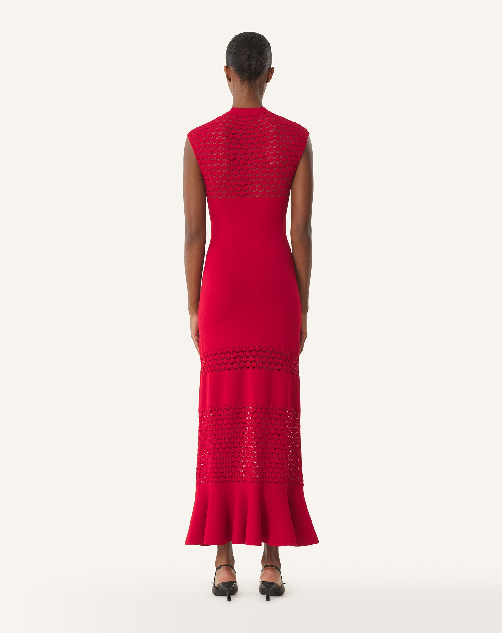 LACE DETAIL VISCOSE DRESS