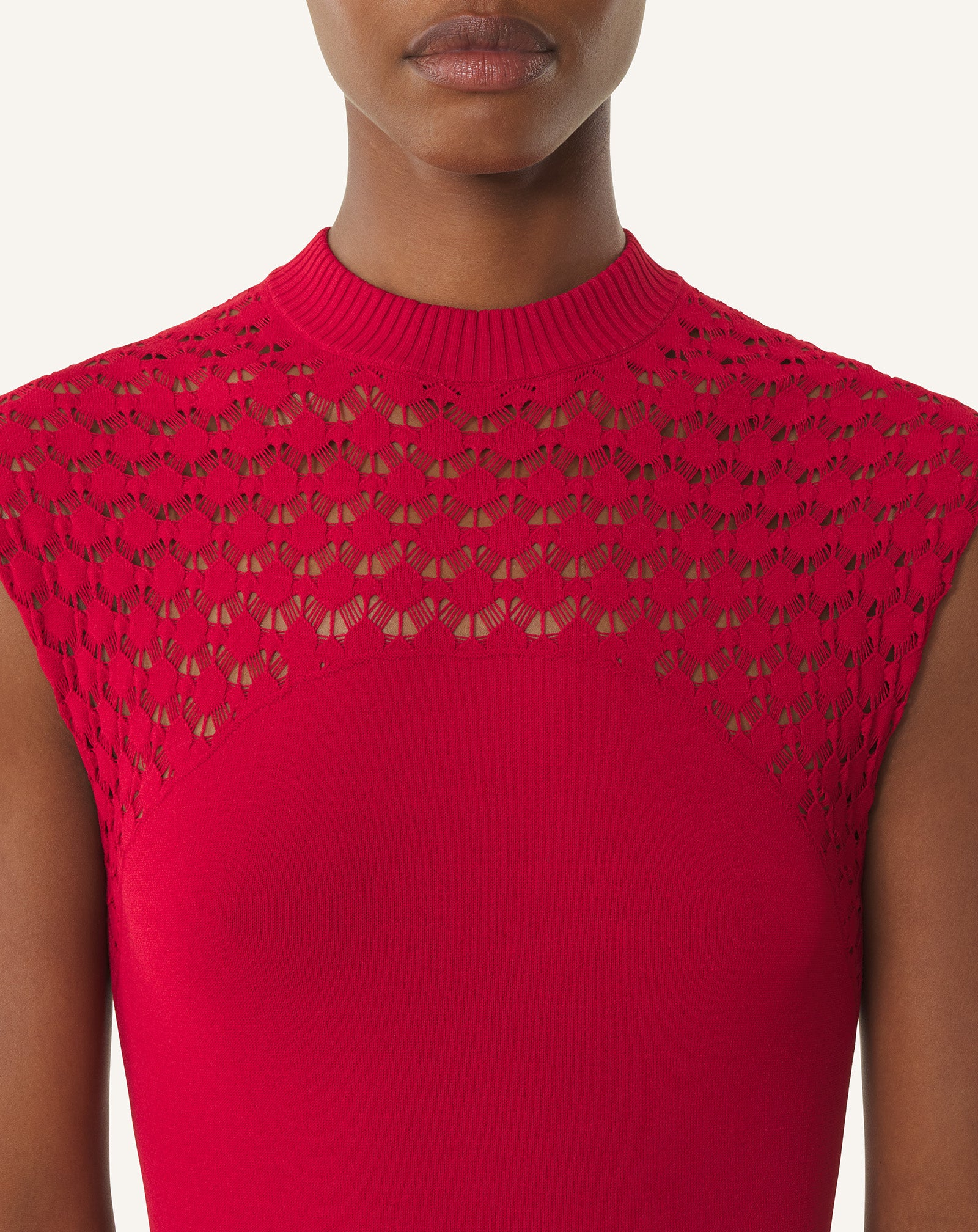 LACE DETAIL VISCOSE DRESS
