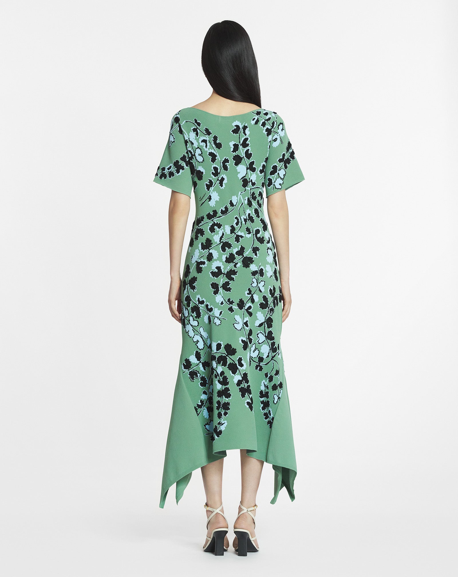 JACQUARD MIDI DRESS