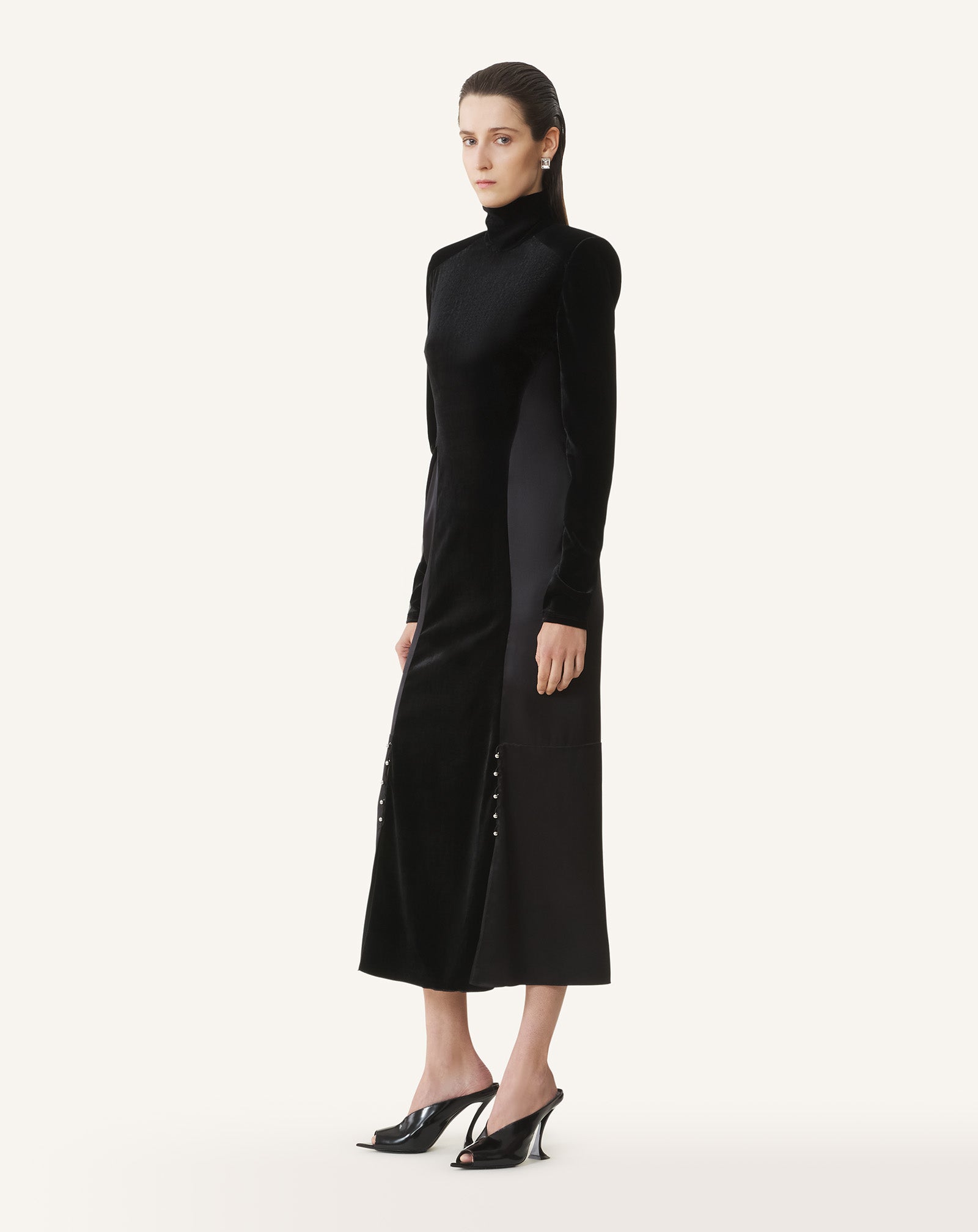 COWL BACK DRESS