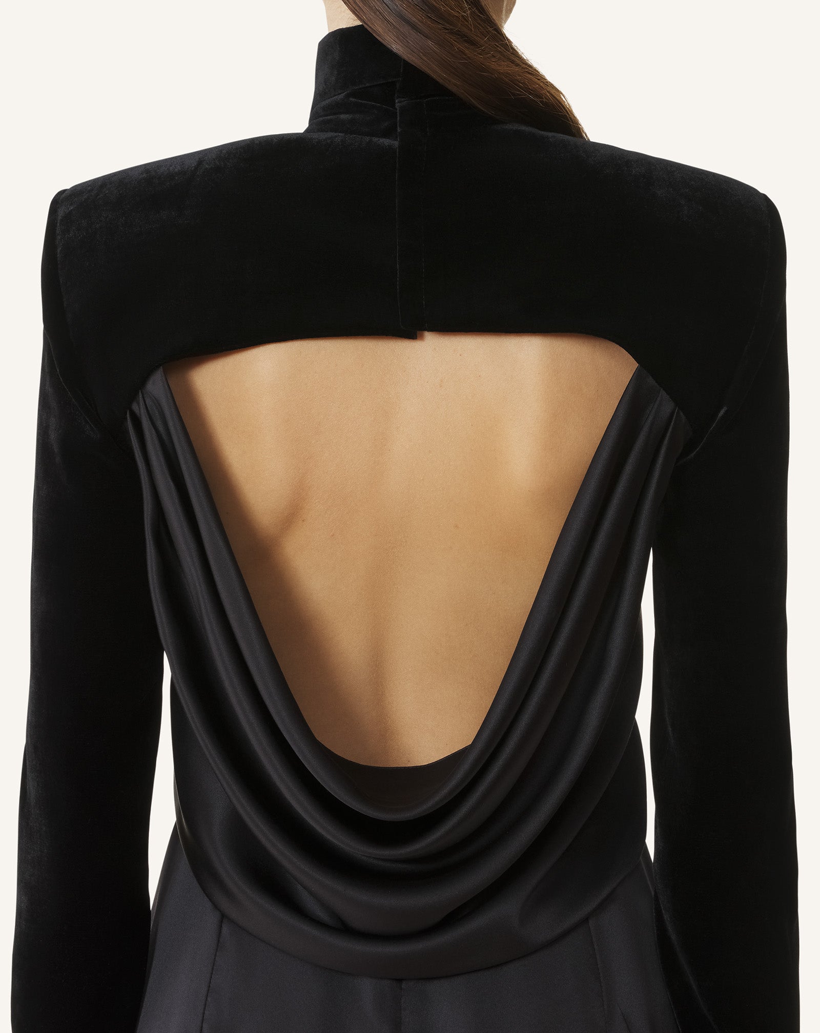 COWL BACK DRESS